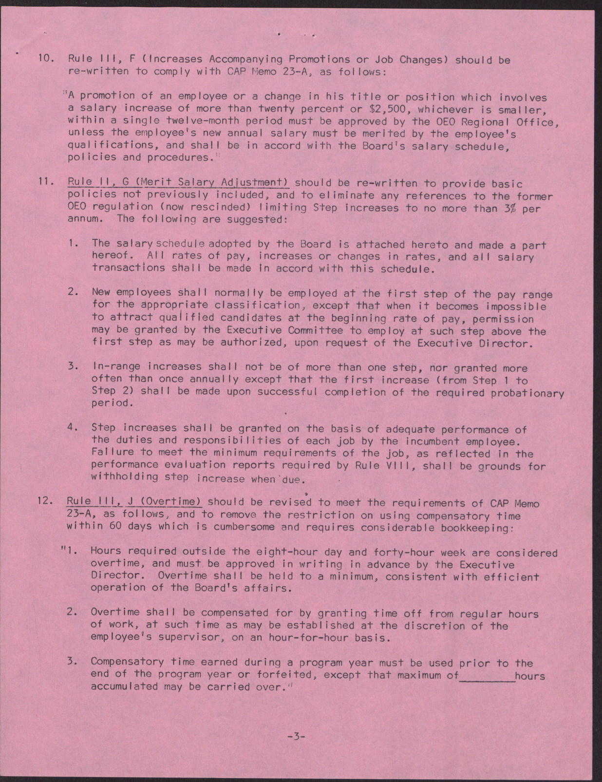 Recommendations for Changes in Personnel Policies and Practices (6 pages), May 15, 1967, page 3