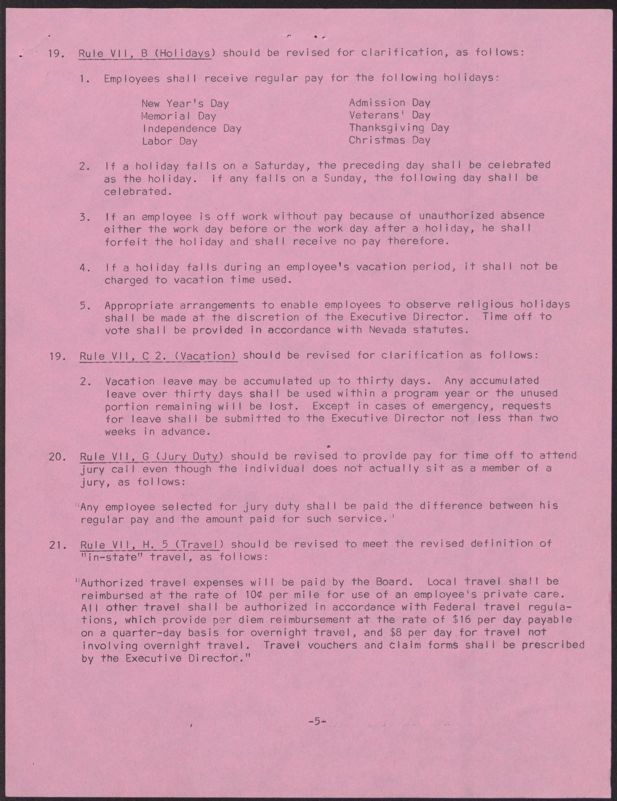 Recommendations for Changes in Personnel Policies and Practices (6 pages), May 15, 1967, page 5