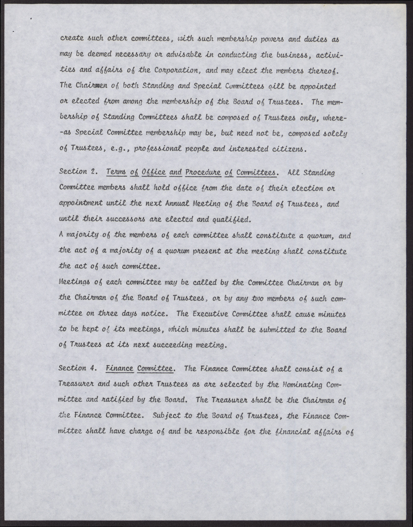 Operation Independence Incorporated Bylaws (9 pages), no date, page 5