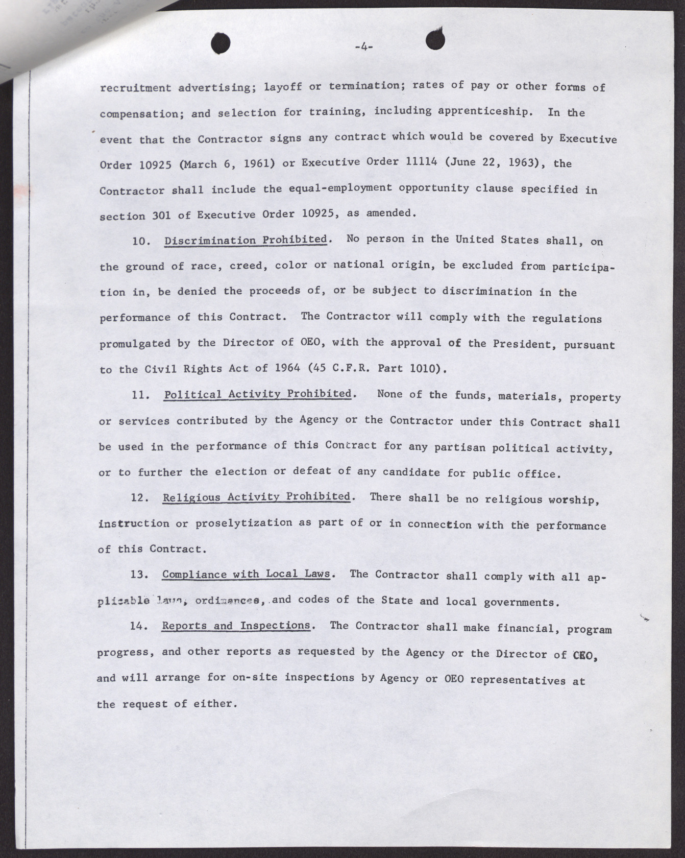 Contract of Agreement between Operation Independence and Manpower Development Center Parts I & II  (7 pages), no date, page 7