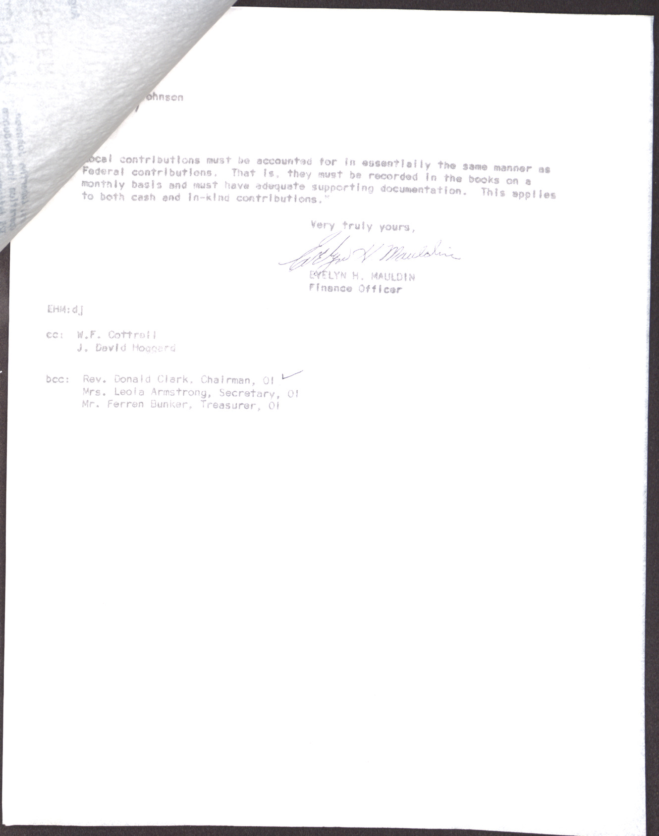 Letter to Mrs. Lubertha M. Johnson from Evelyn H. Maudlin (2 pages), August 1, 1967, page 2