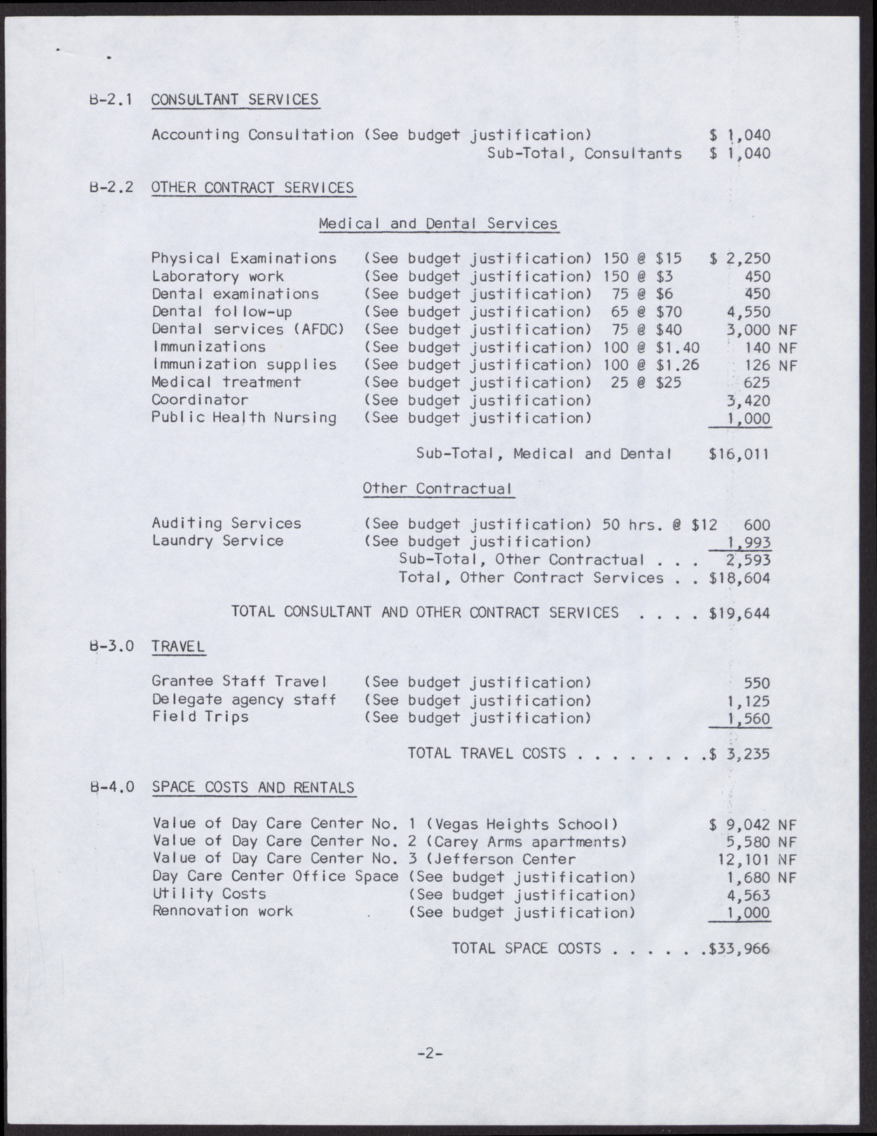 Day Care Center Project Budget for Component Project and Budget Justification and Explanation (13 pages), no date, page 2