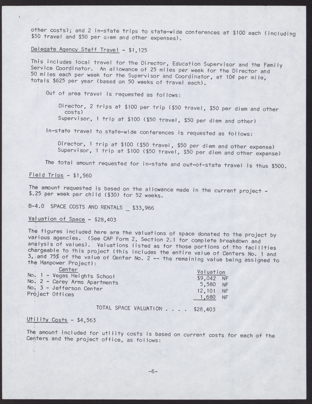 Day Care Center Project Budget for Component Project and Budget Justification and Explanation (13 pages), no date, page 9