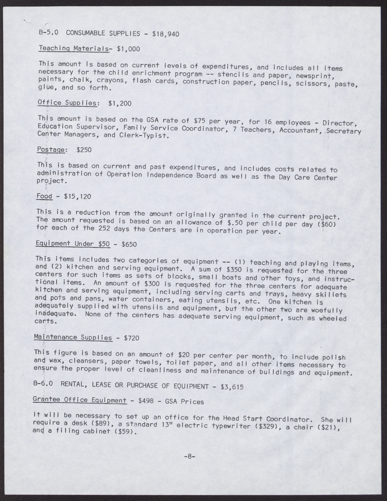 Day Care Center Project Budget for Component Project and Budget Justification and Explanation (13 pages), no date, page 11