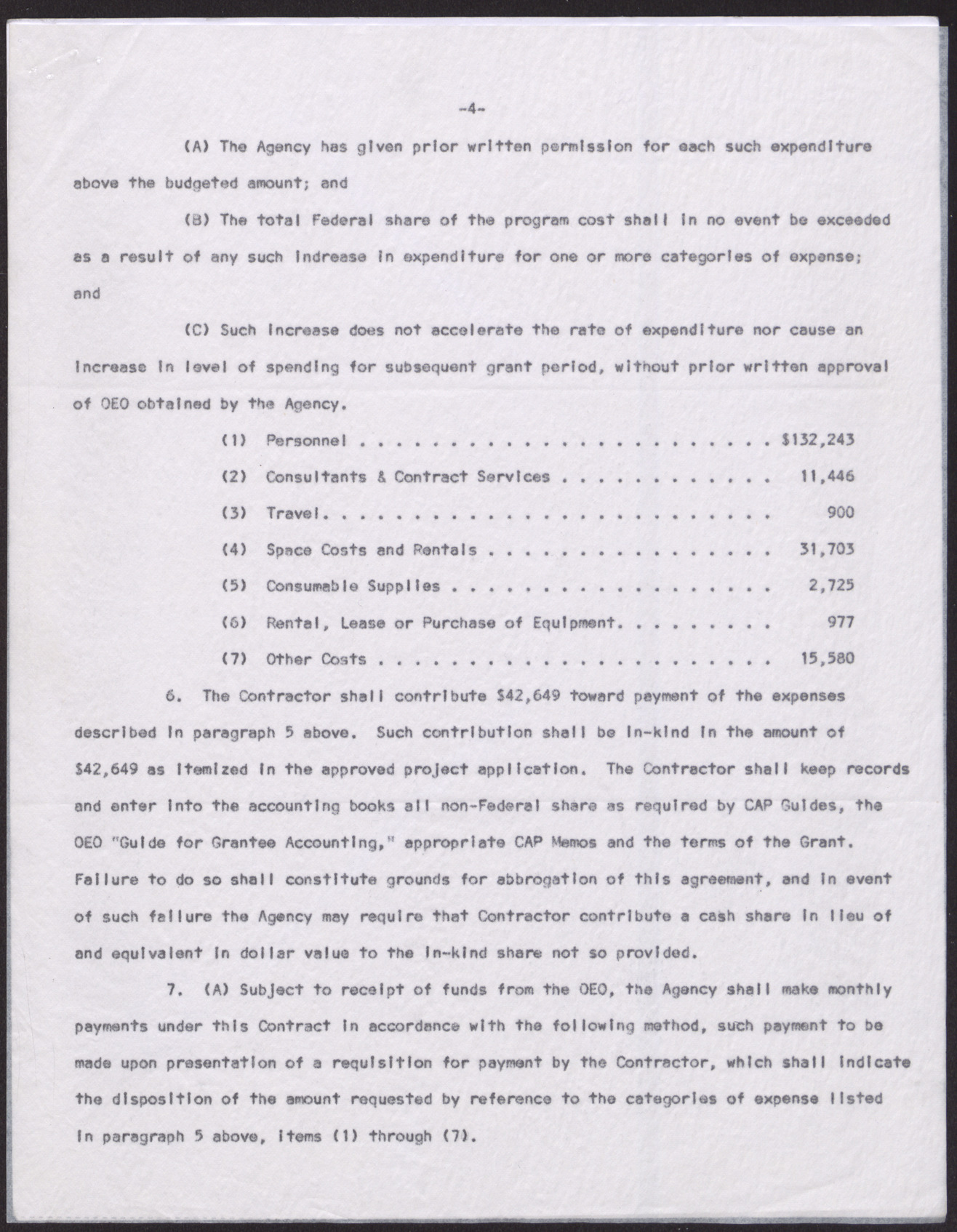 Contract of agreement between the EOB ad Operation Independence, Inc. (6 pages), January 1, 1968, page 4