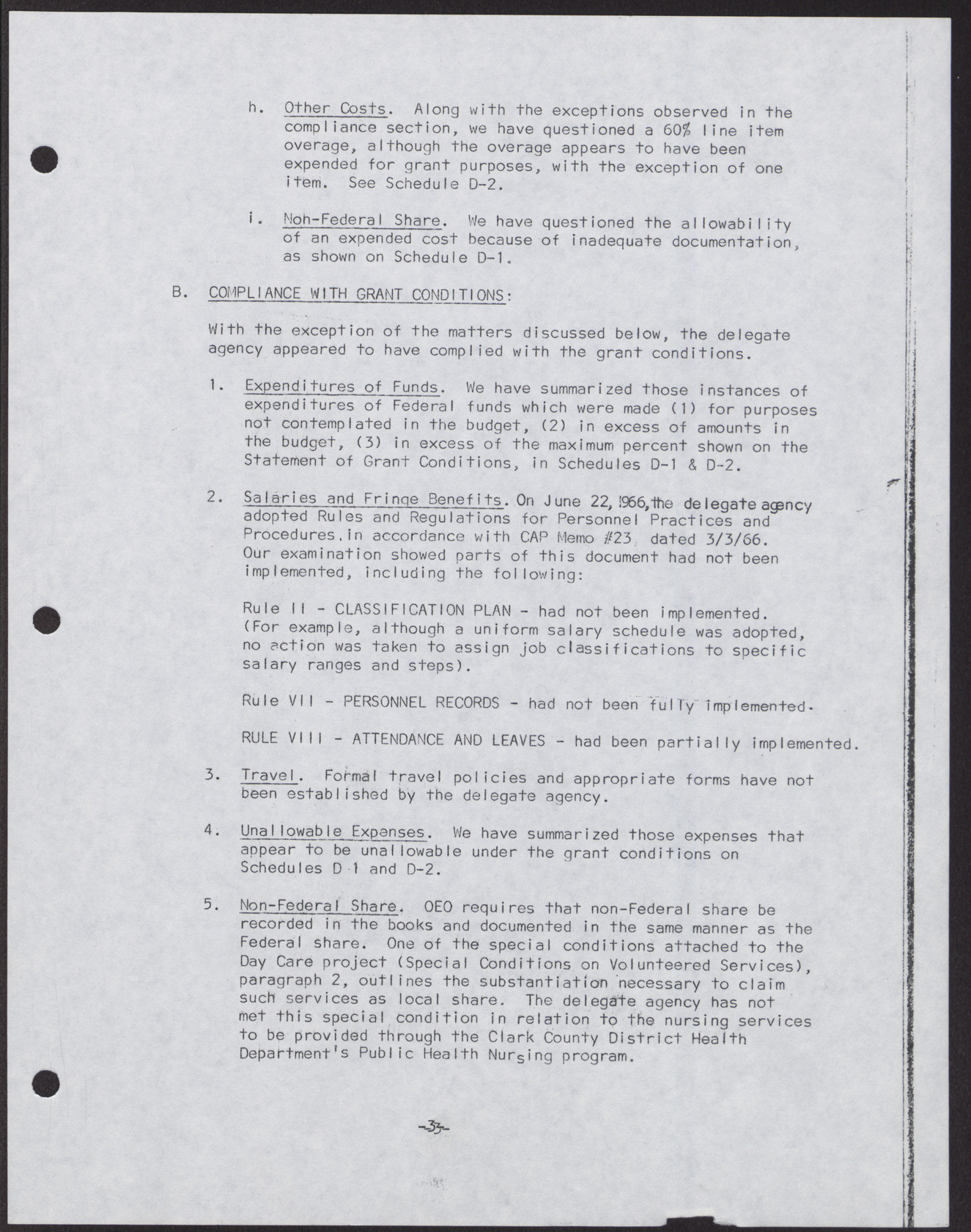 Operation Independence, Inc. Summary of Results of Financial and Compliance Examination; Current General Fund; Funds Received and Disbursed; Budgeted, Uncured, and Questioned Costs (10 pages), December 31, 1966, page 3