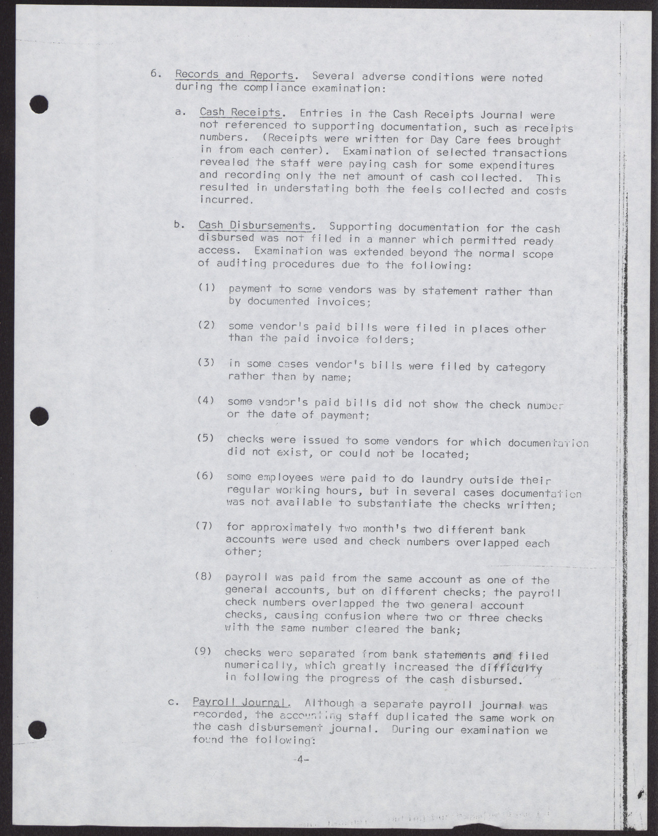 Operation Independence, Inc. Summary of Results of Financial and Compliance Examination; Current General Fund; Funds Received and Disbursed; Budgeted, Uncured, and Questioned Costs (10 pages), December 31, 1966, page 4