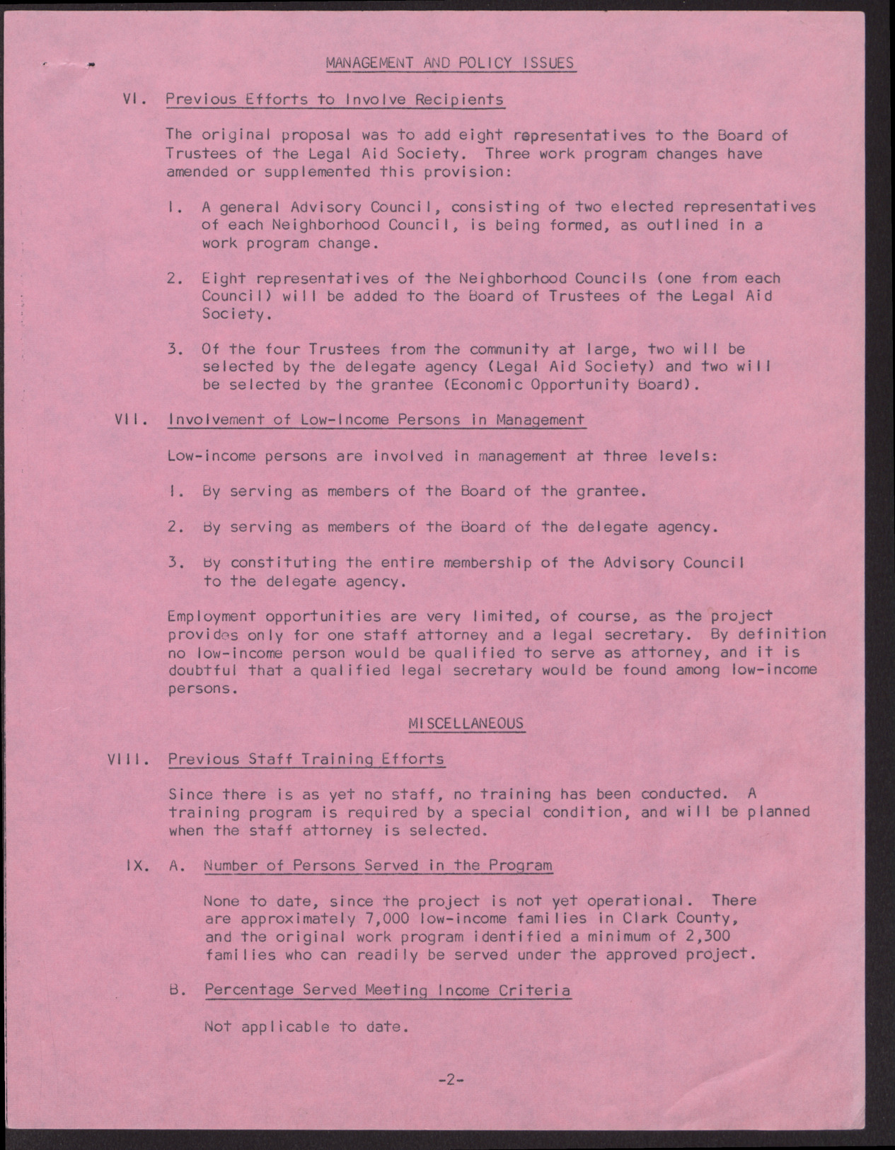 Clark County Legal Aid Project Program Description (4 pages), no date, page 2