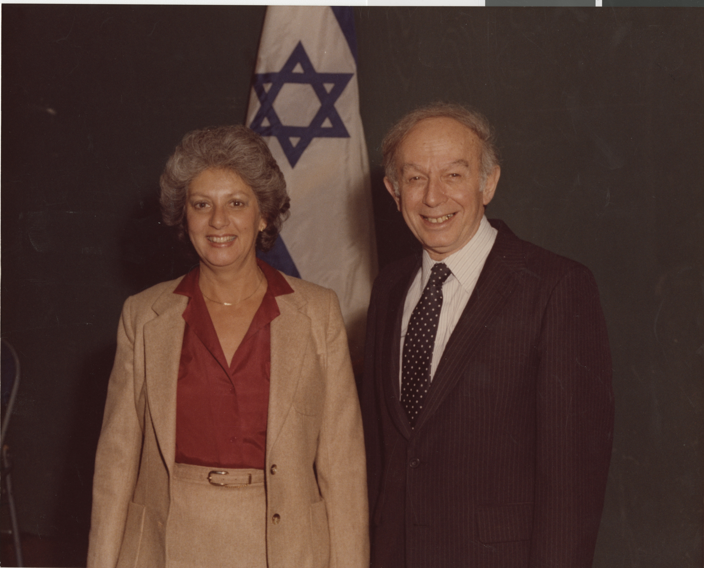 Dorothy Eisenberg and Ambassador Evron