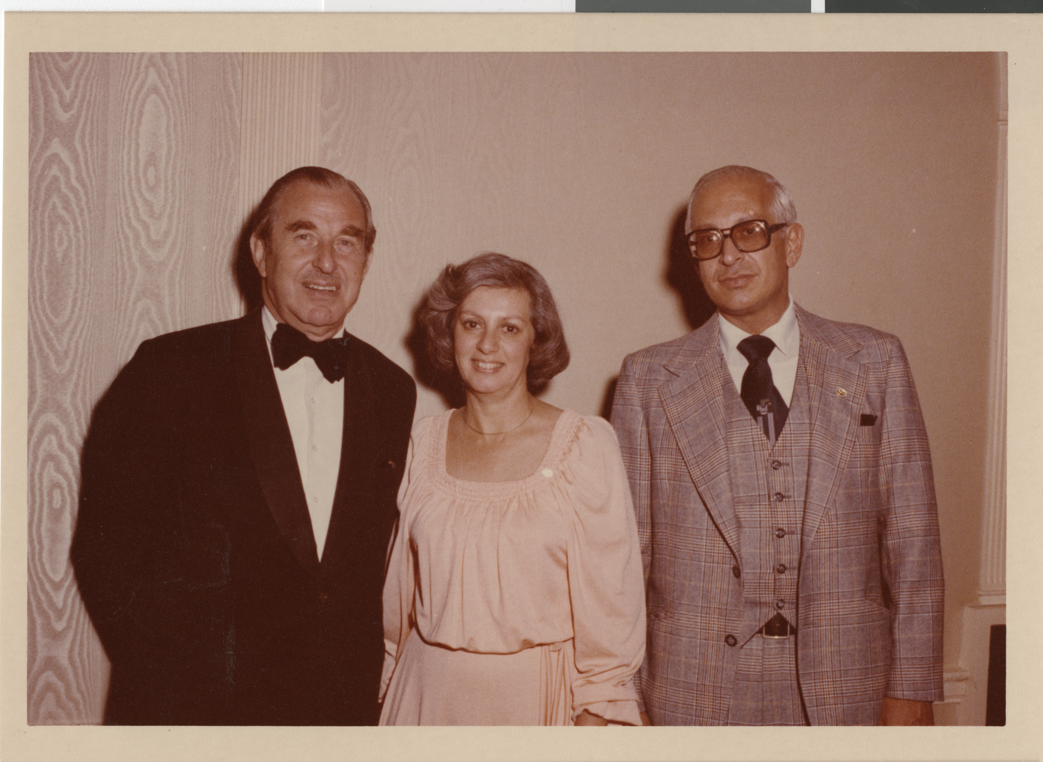 Dorothy and Paul Eisenberg with Israeli Ambassador Chaim Herzog, May 1977