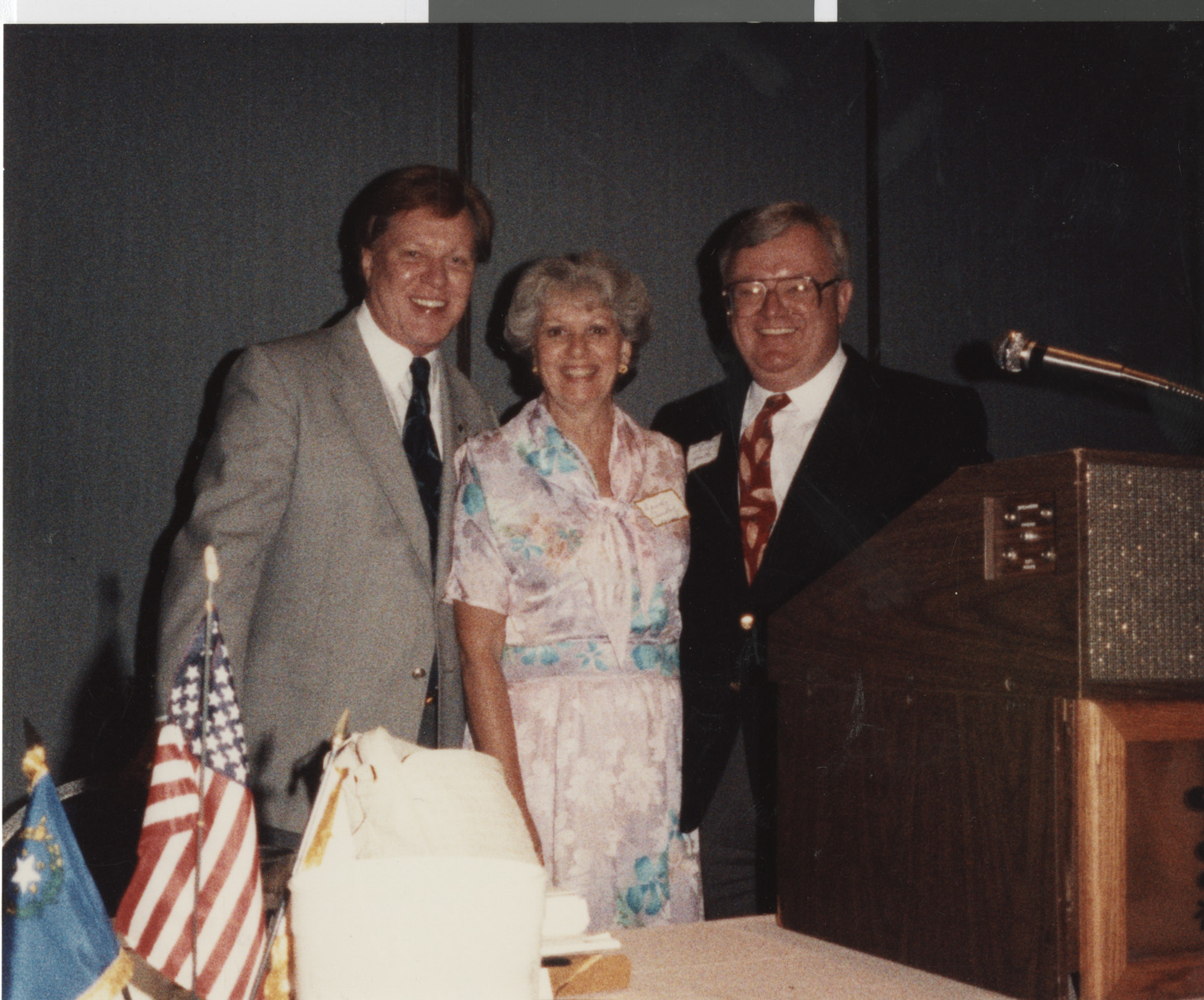 Women's Democratic Club of Clark County (Holiday Inn, Las Vegas, Nev.), Assemblyman John Norton?, President Dorothy Eisenberg, Assemblyman Larry Spitler, July 11, 1991