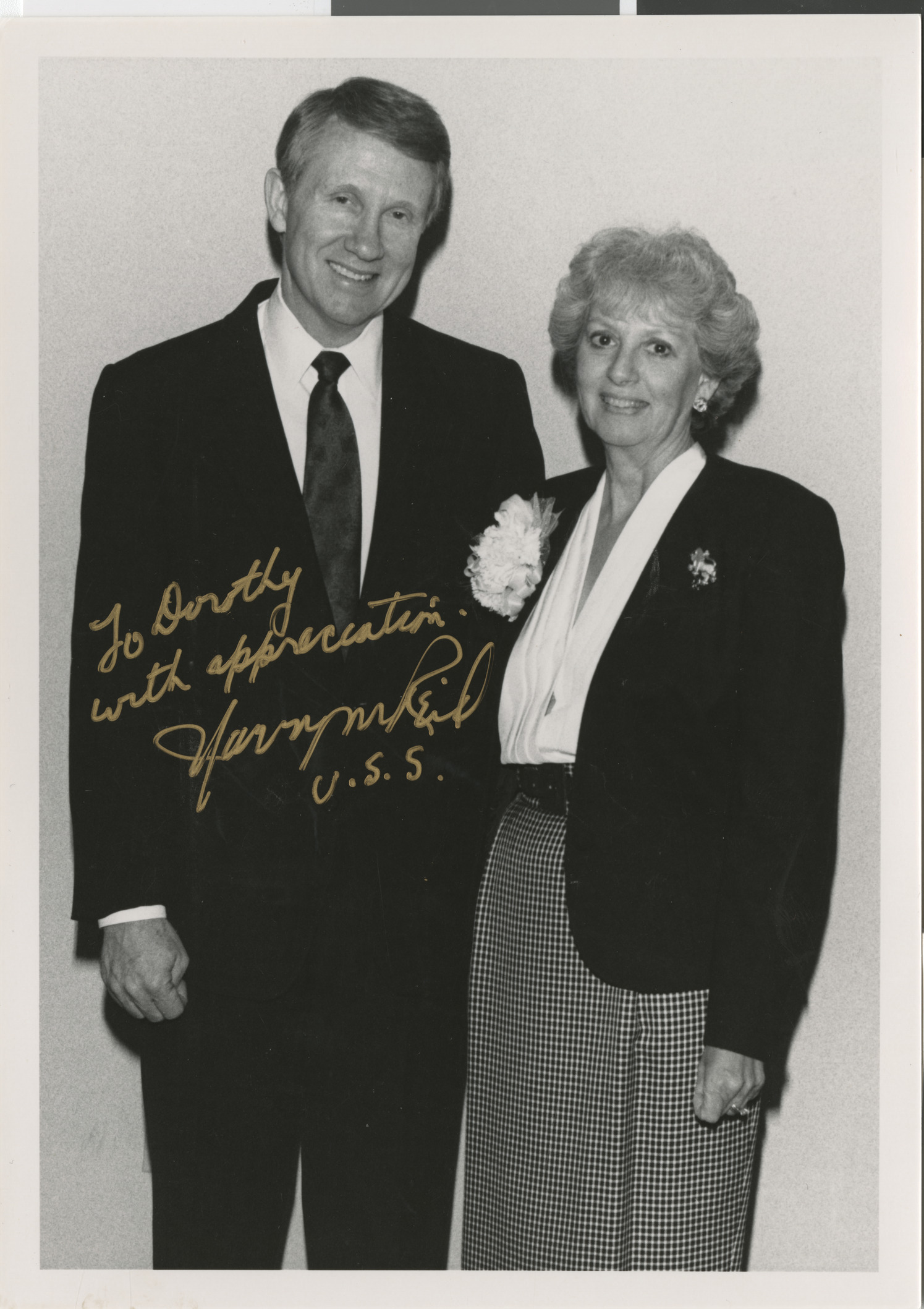 Dorothy Eisenberg and Harry Reid