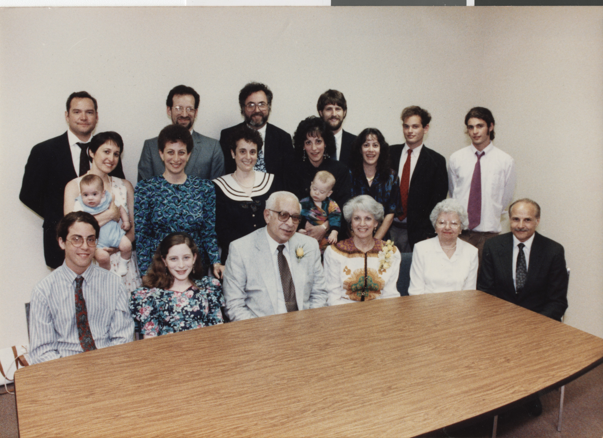Family photograph from dedication of Dorothy Eisenberg Elementary School, 1991