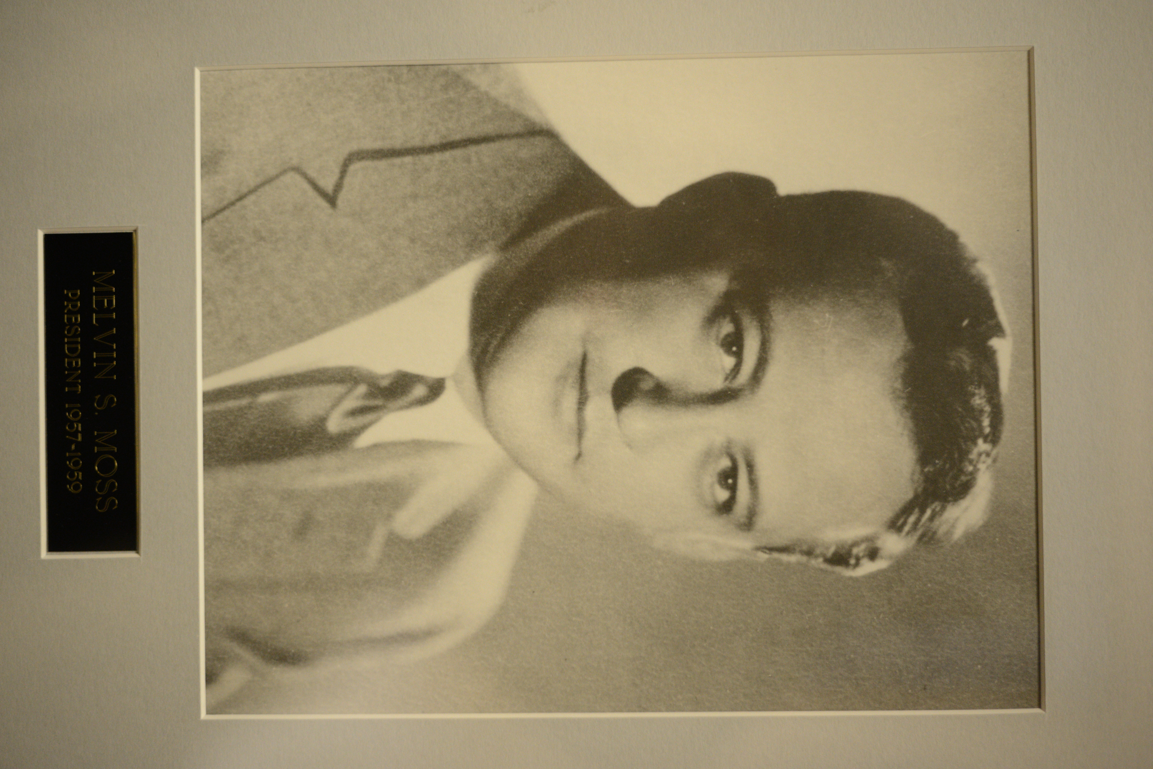 Portrait of Melvin S. Moss, Temple Beth Sholom president, 1957-1959