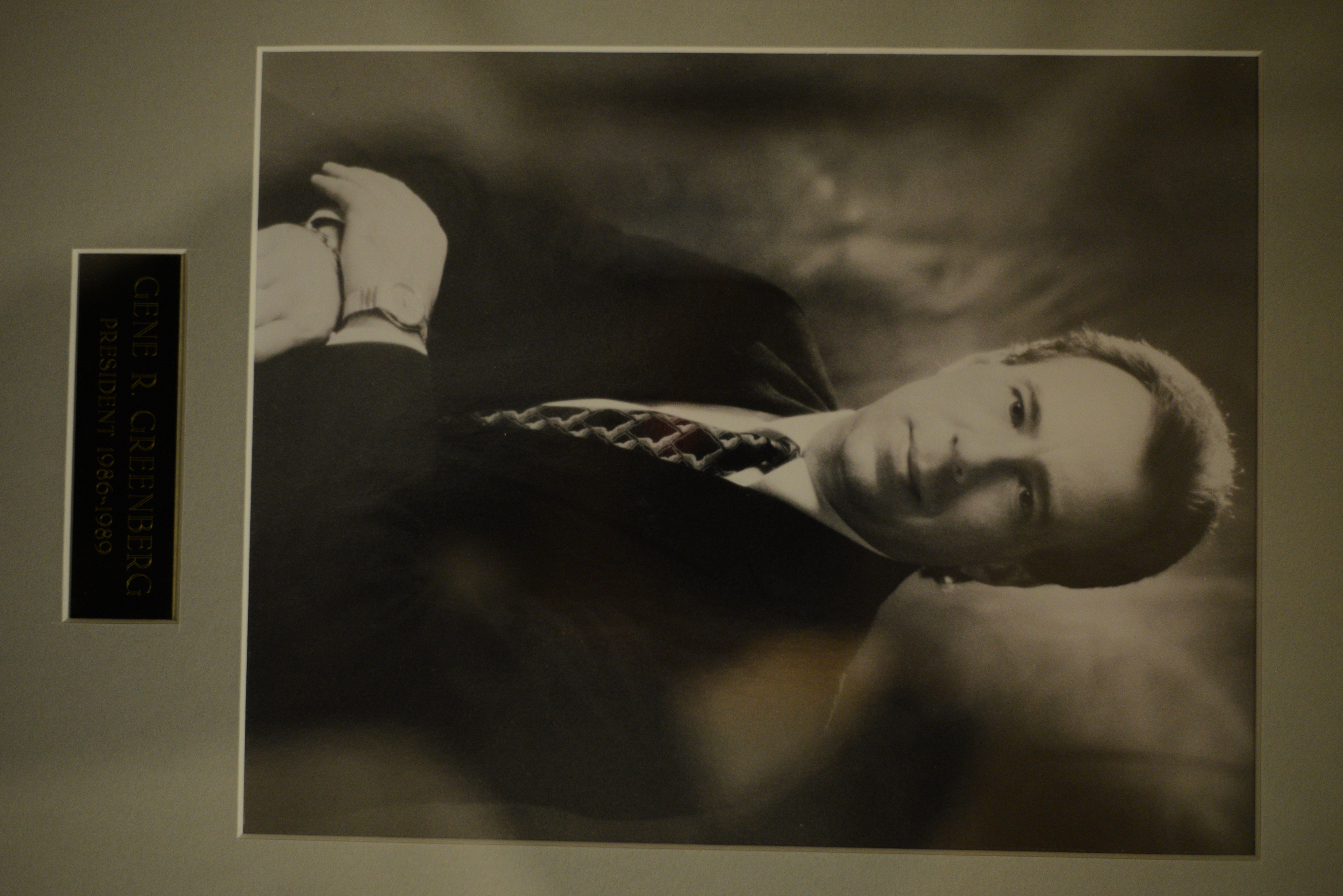 Portrait of Gene R. Greenberg, Temple Beth Sholom president, 1986-1989