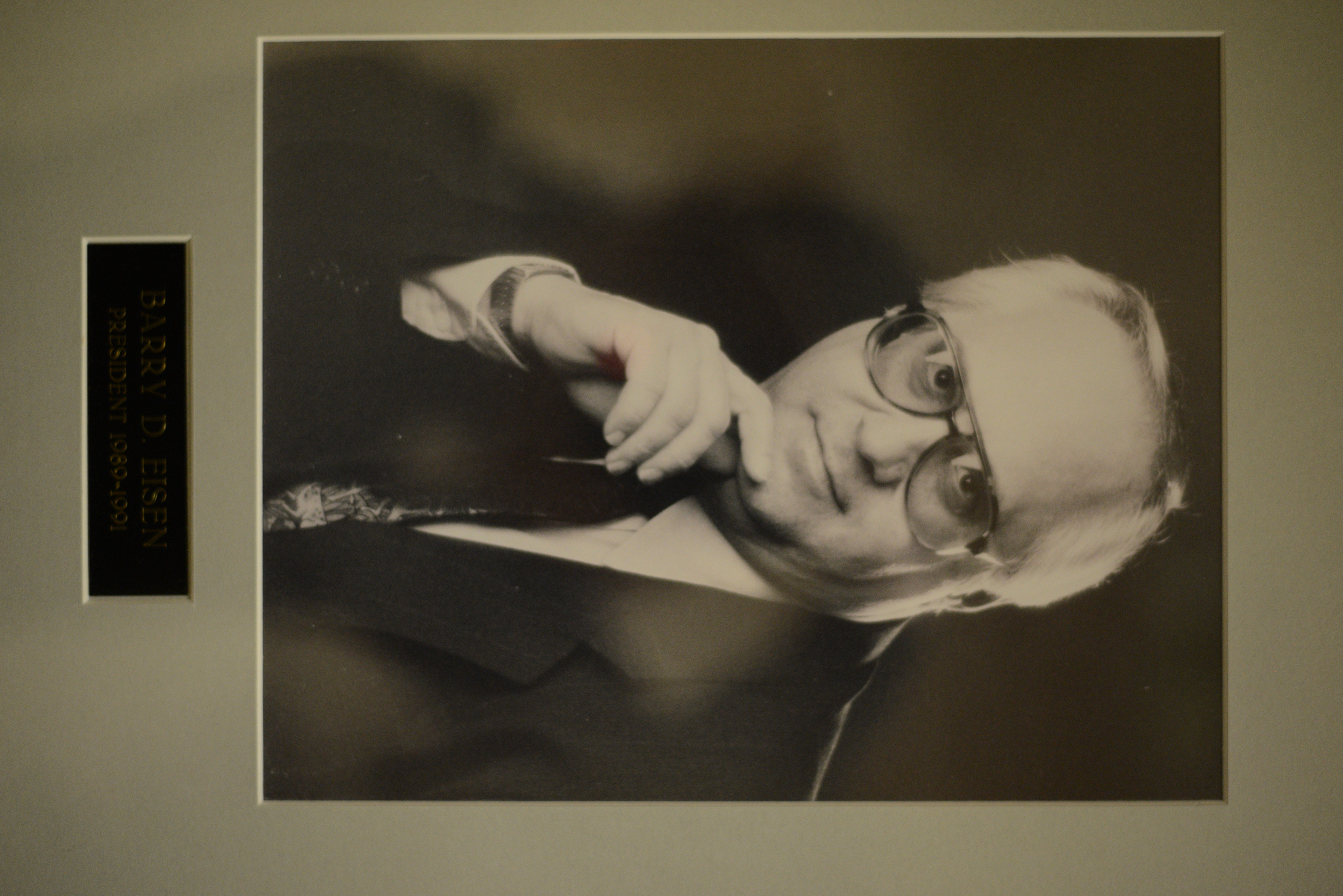 Portrait of Barry D. Eisen, Temple Beth Sholom president, 1989-1991