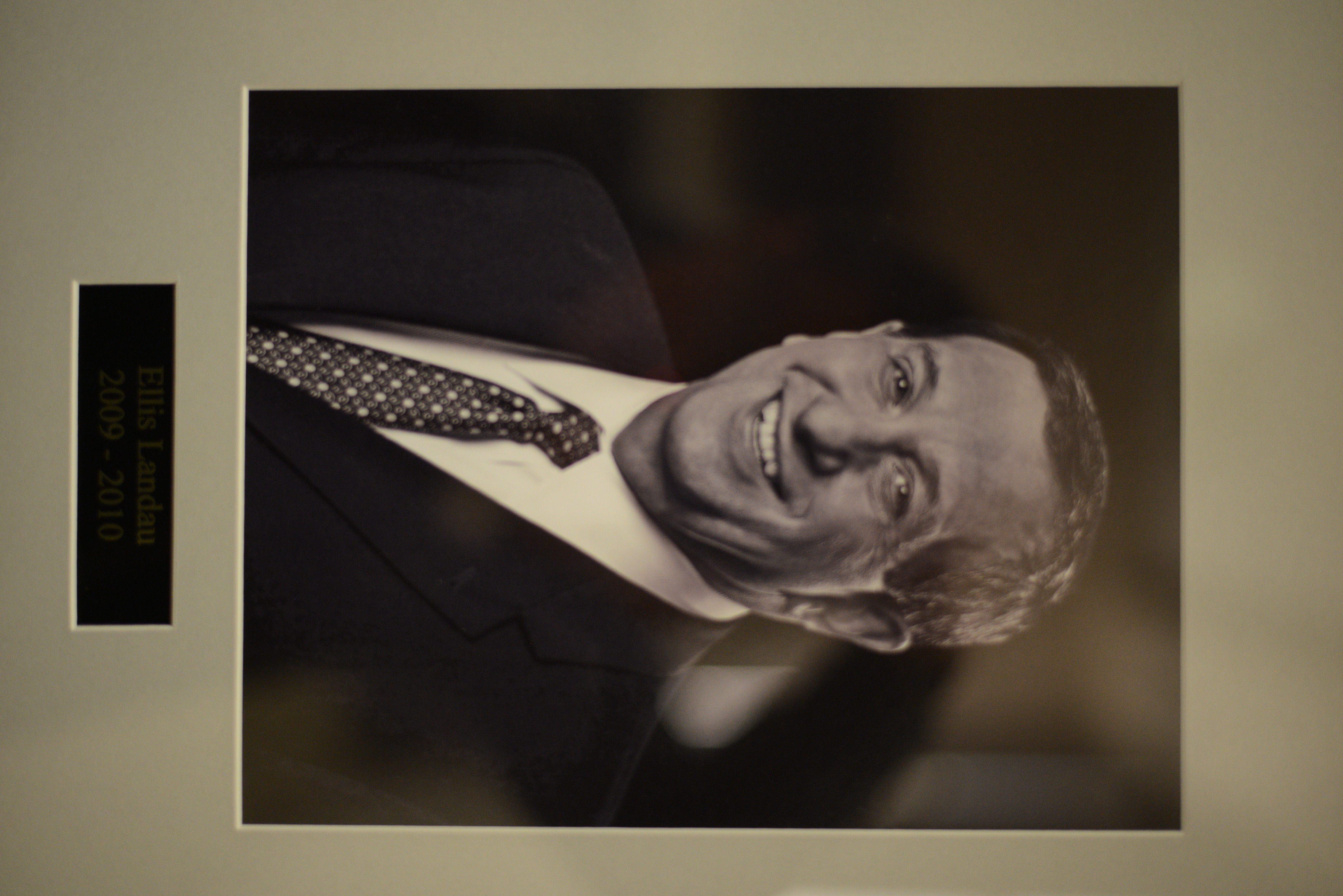 Portrait of Ellis Landau, Temple Beth Sholom president, 2009-2010