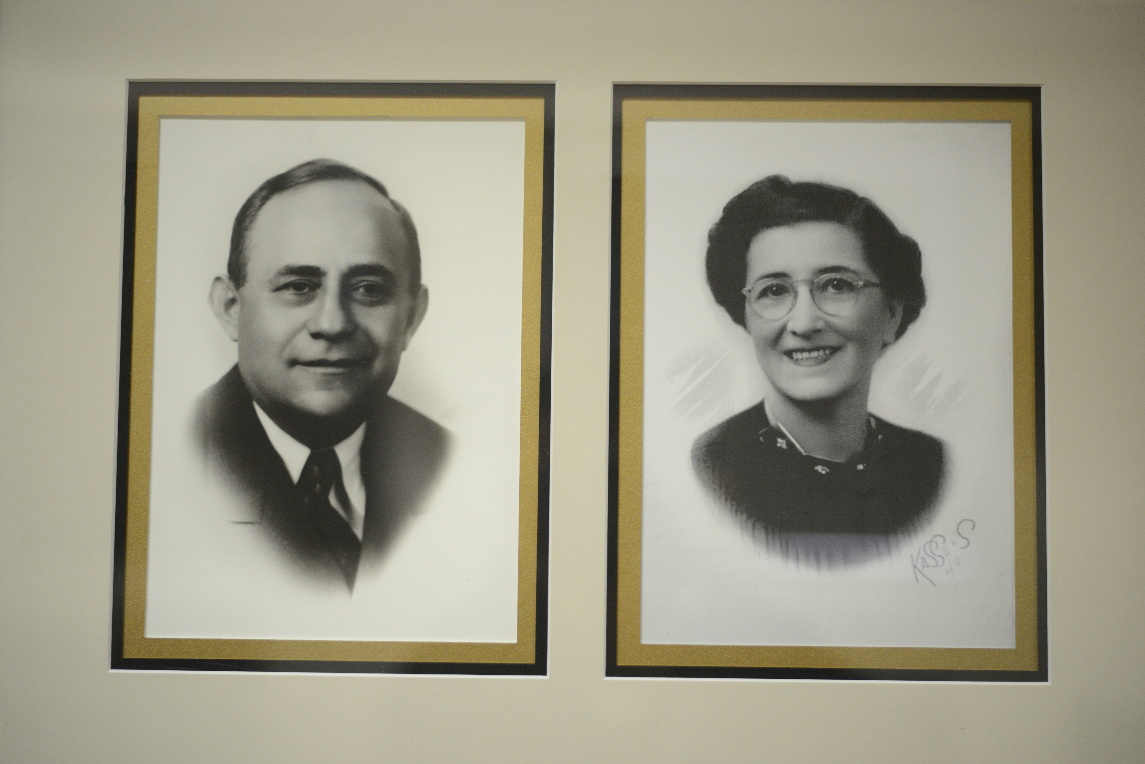 Portraits of Louis and Anna Hecht, date unknown