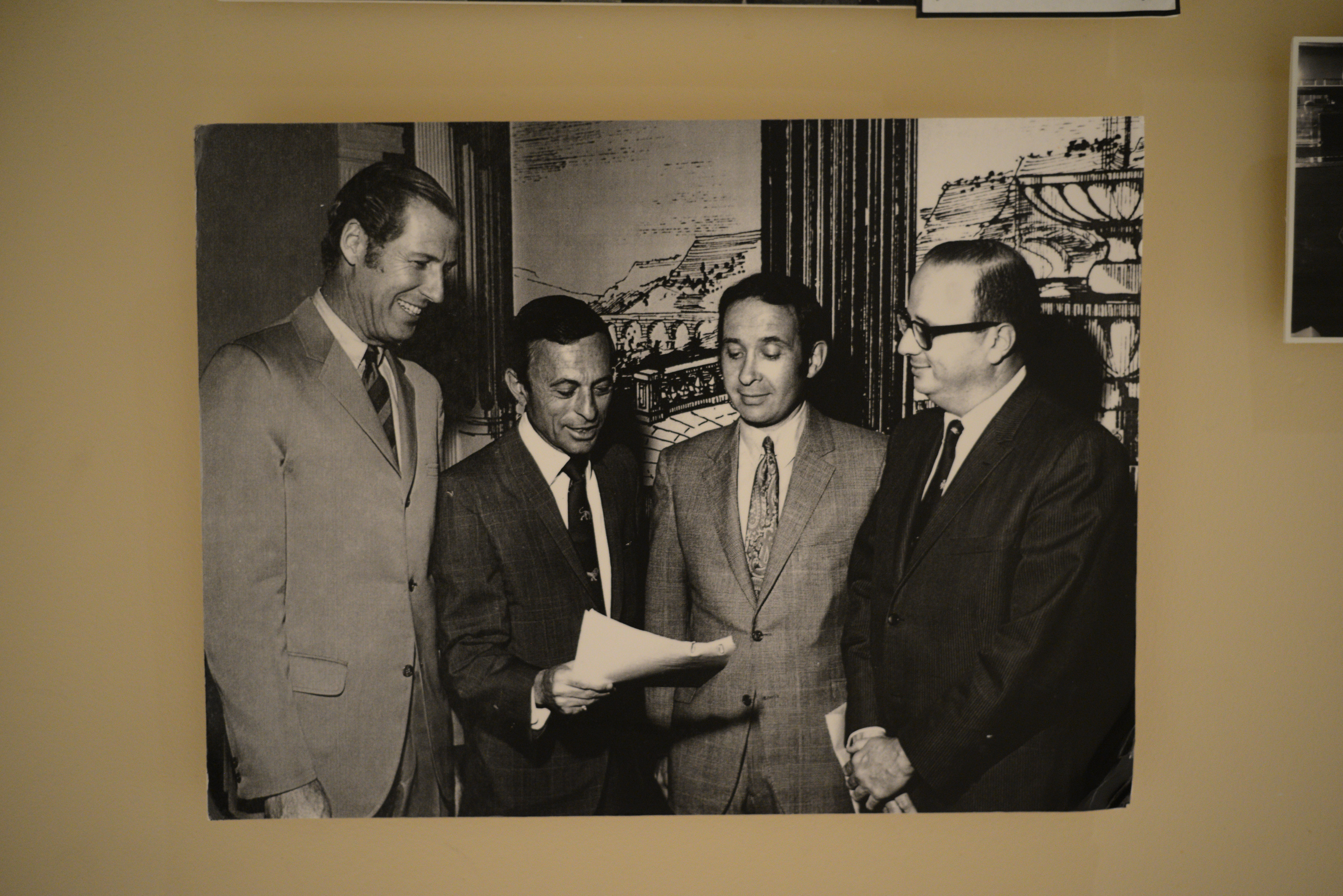 Photograph of Lloyd Katz and others, date unknown