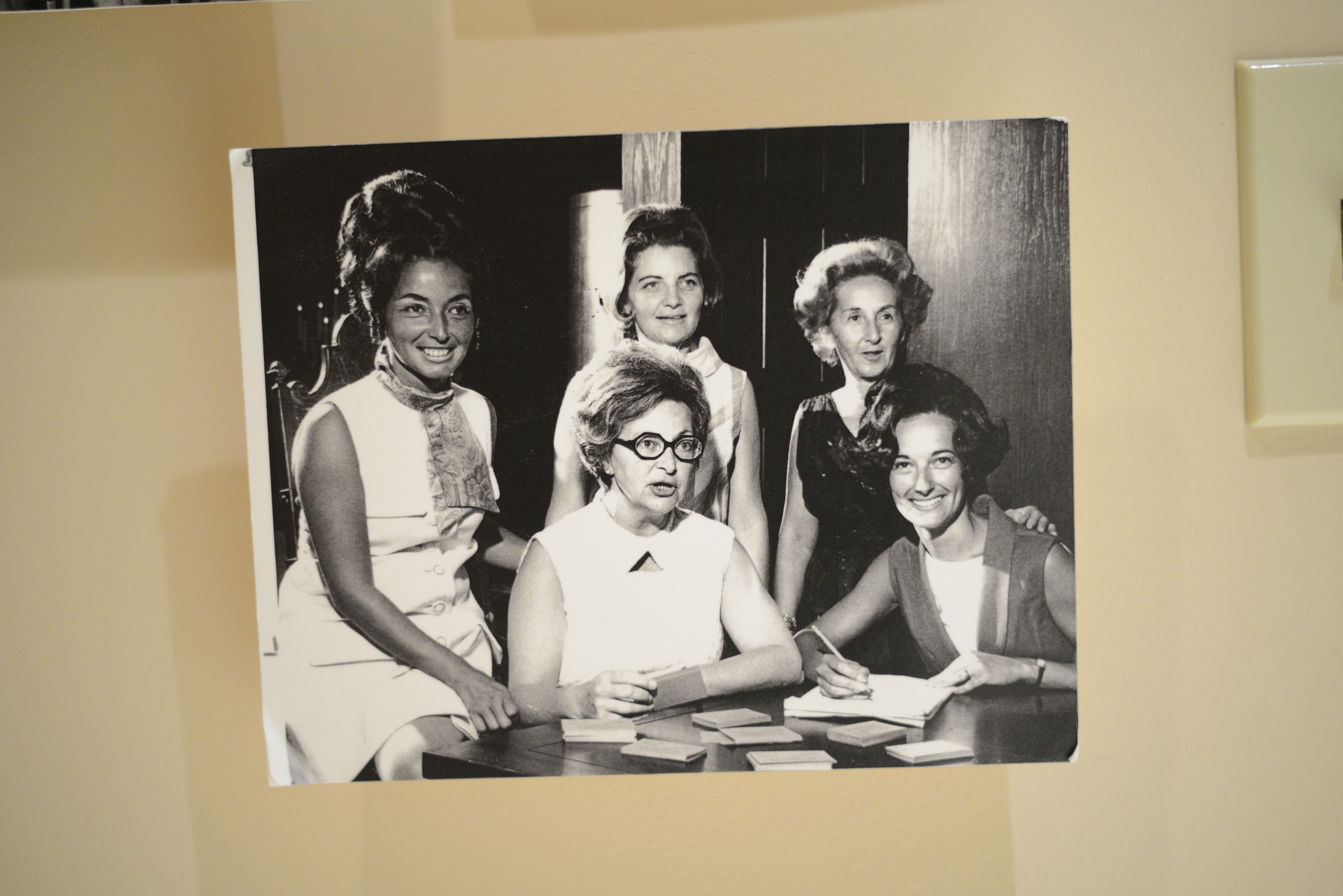 Photograph of five women, including Susan Molasky