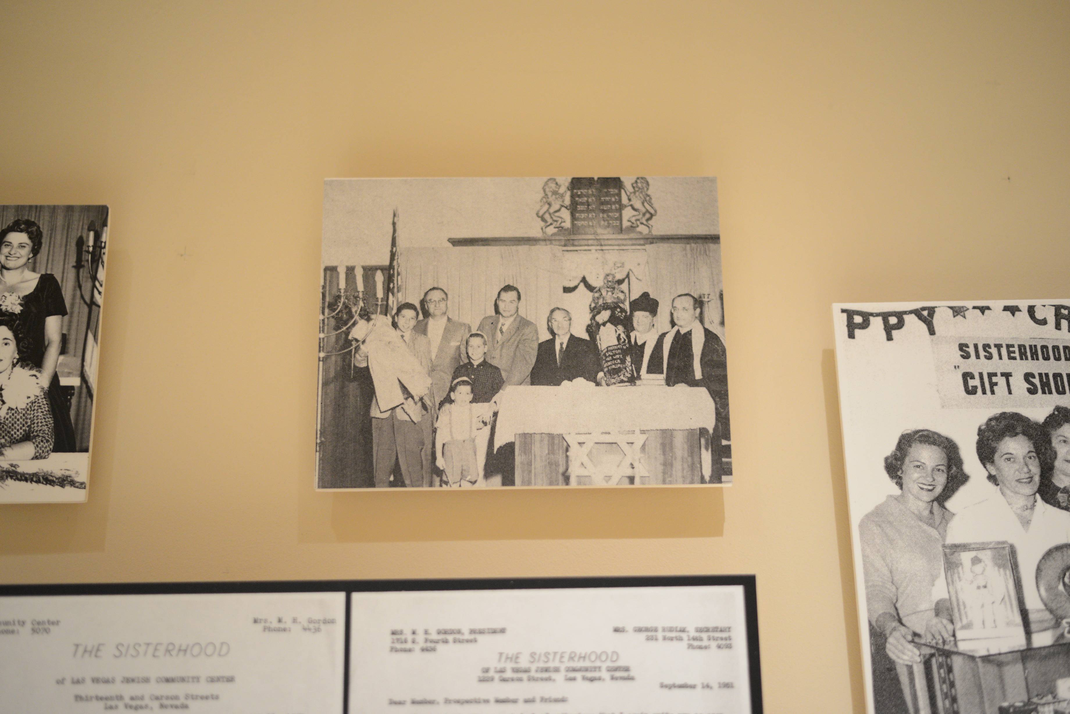 Photograph of a group of people on dais