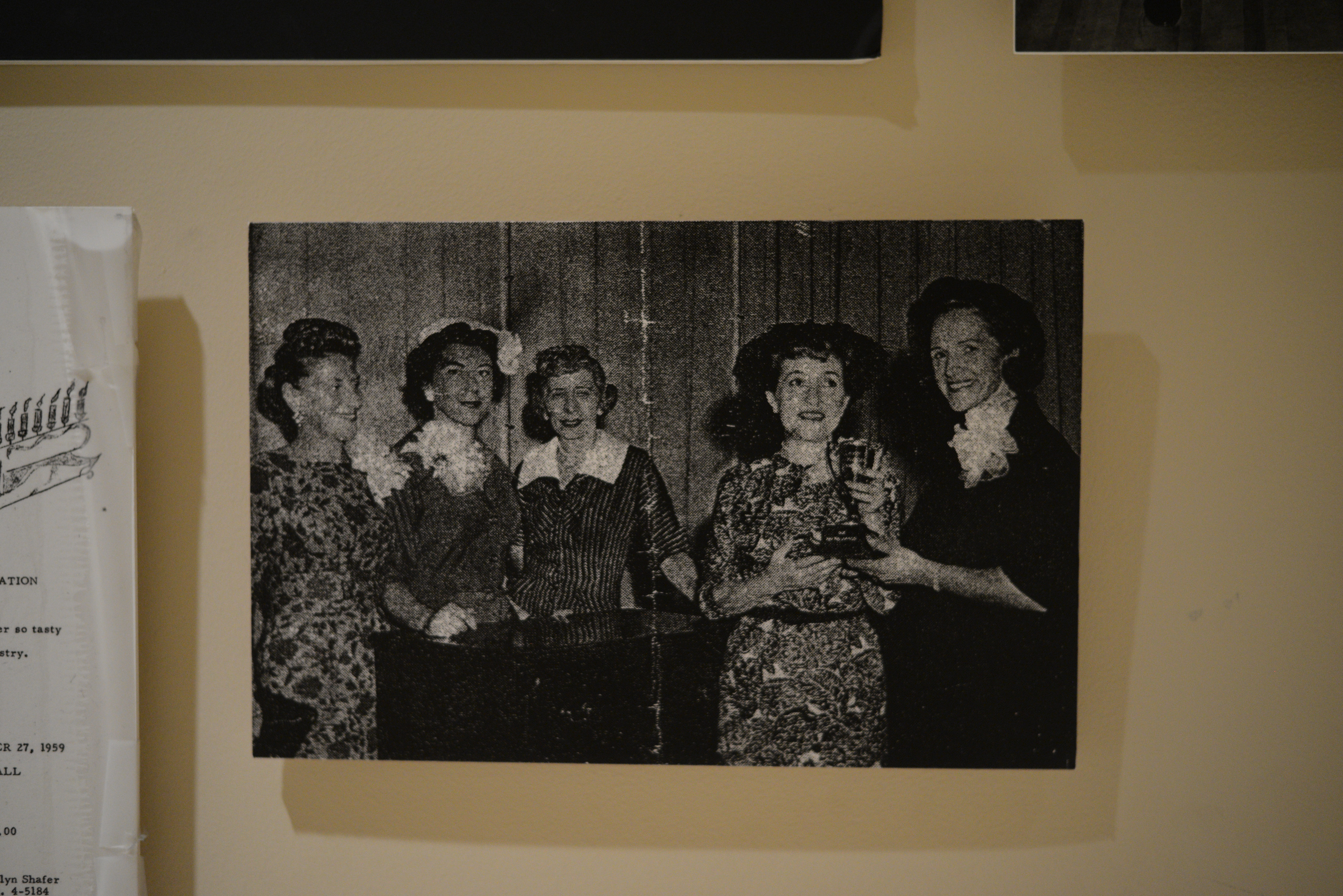 Photograph of a group of women receiving awards