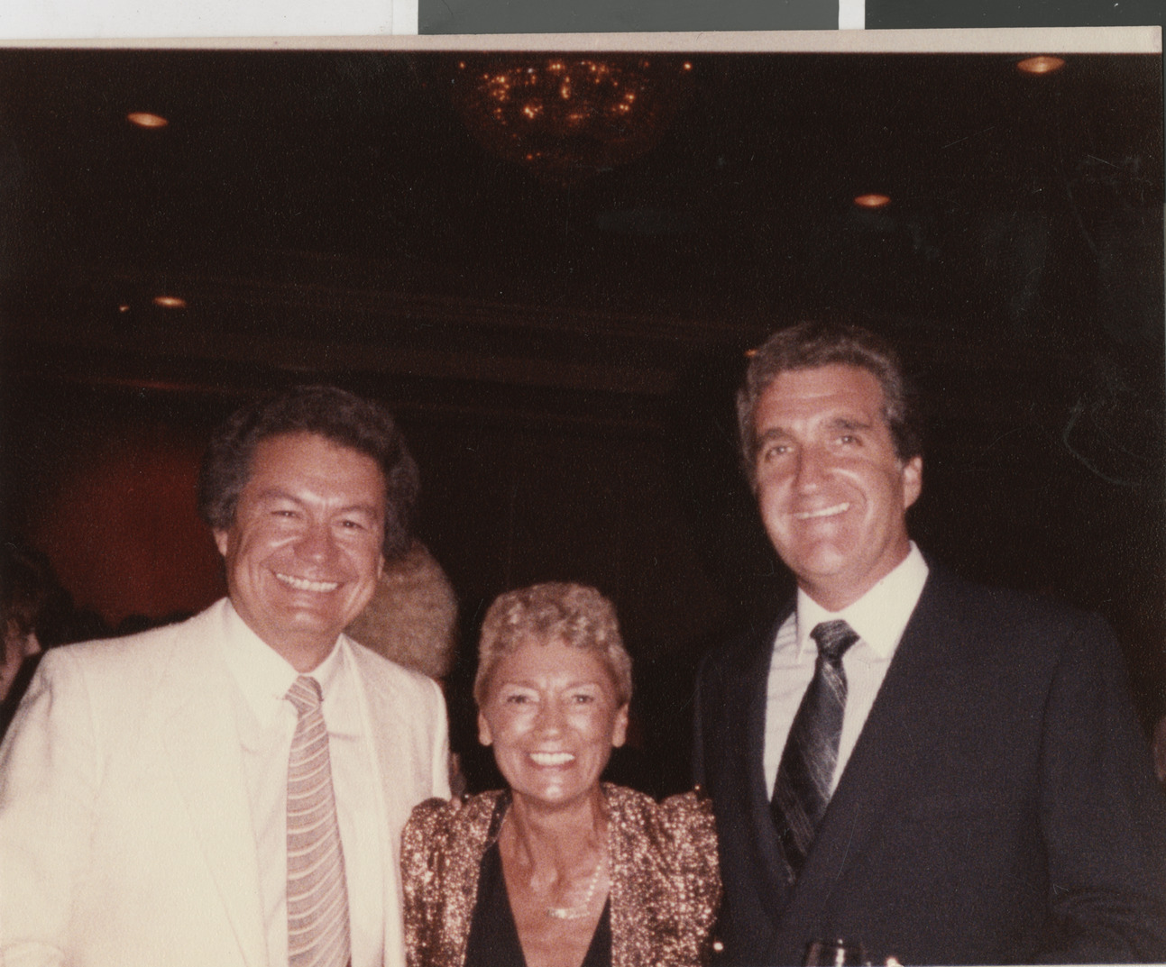 Photograph of Ron Lurie with unidentified couple, circa 1978