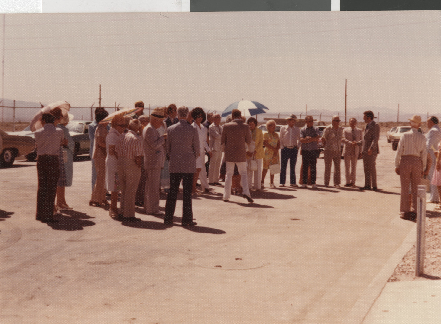Photograph of an event, circa 1978