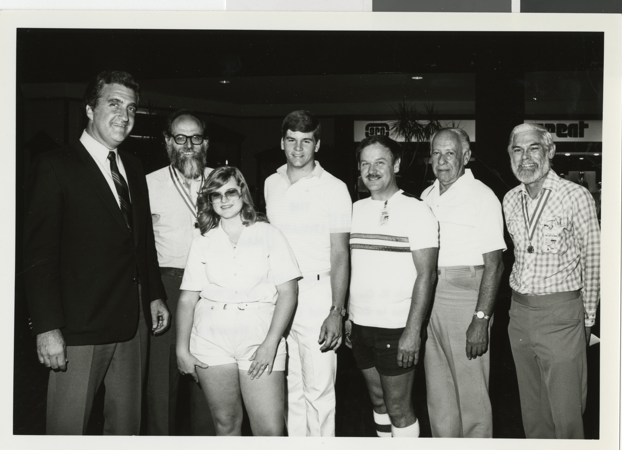 Photograph of Ron Lurie with members of the Nevada Camera Club, 1983