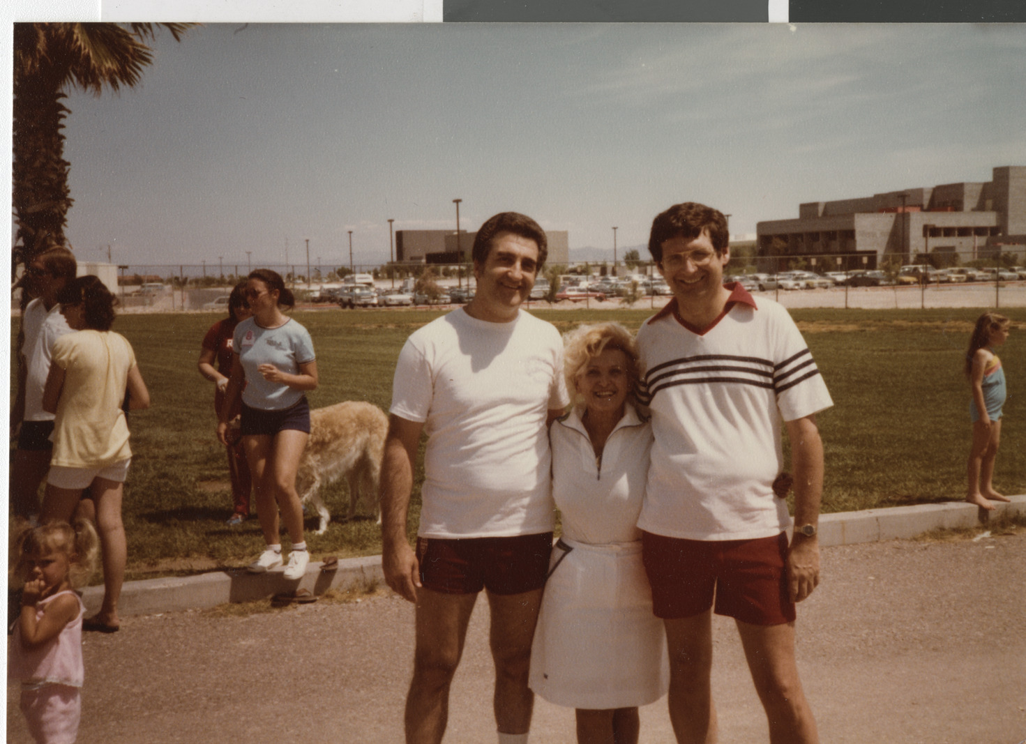 Photograph of Ron Lurie and unknown people