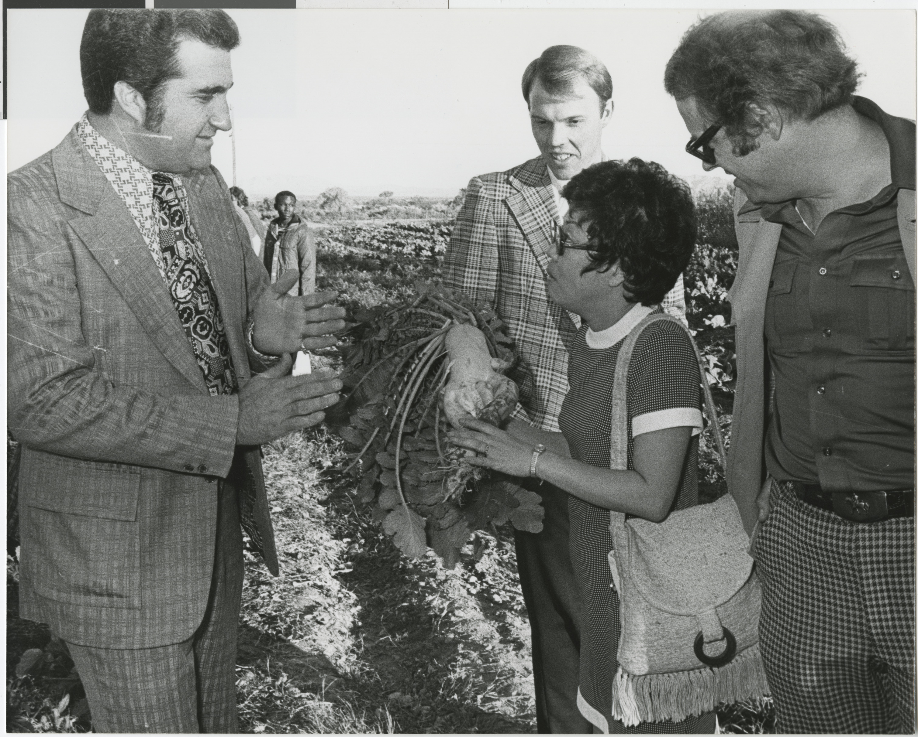 Photograph of Ron Lurie at a community garden