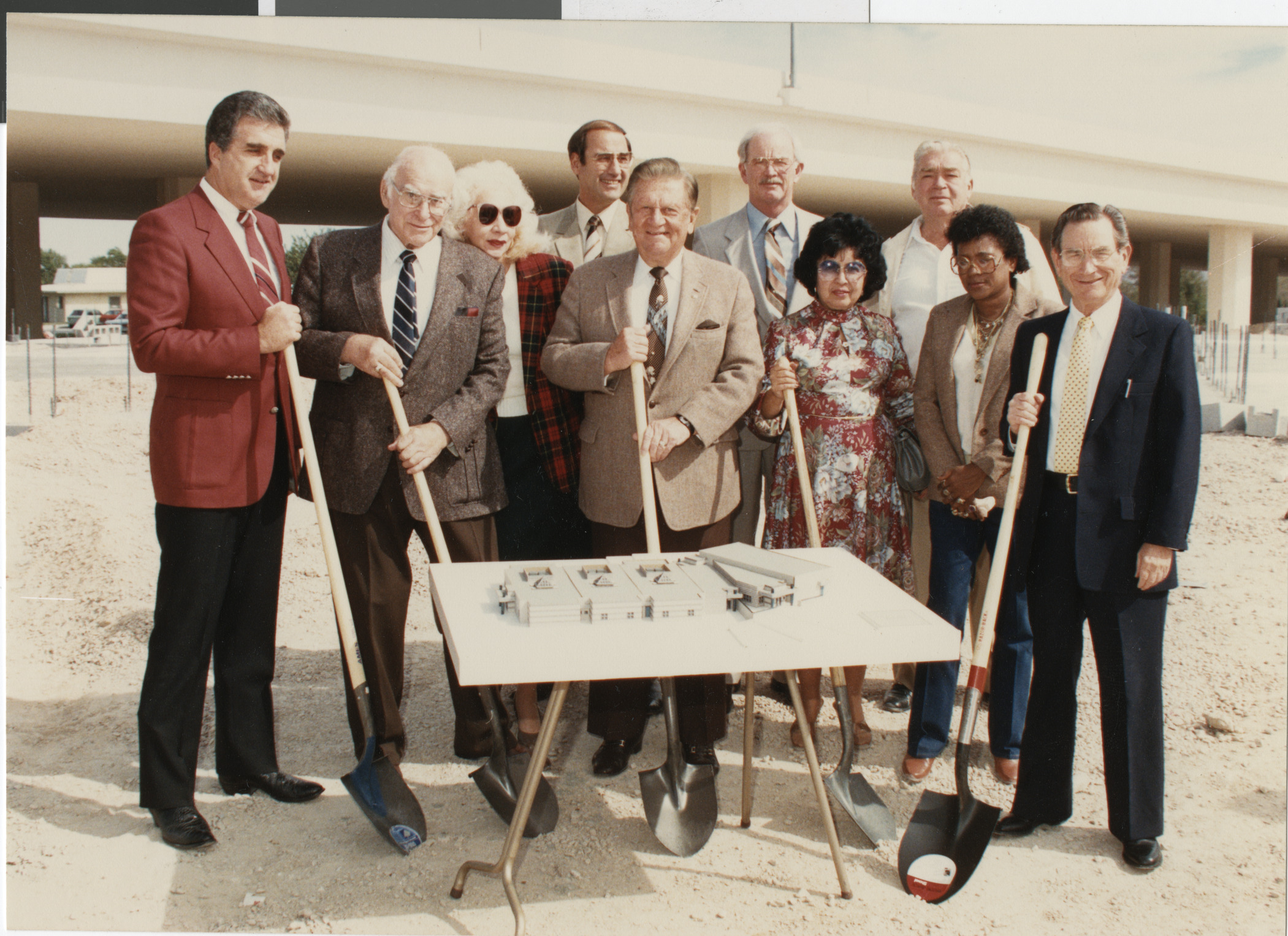 Photograph of Ron Lurie at a groundbreaking event