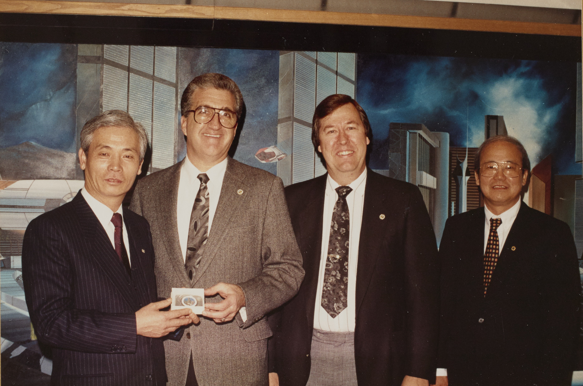 Ron Lurie with unidentified men