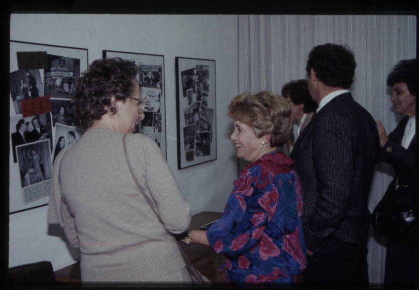 Transparency slide of the dedication of the Lloyd Katz Honors Lounge at UNLV Library