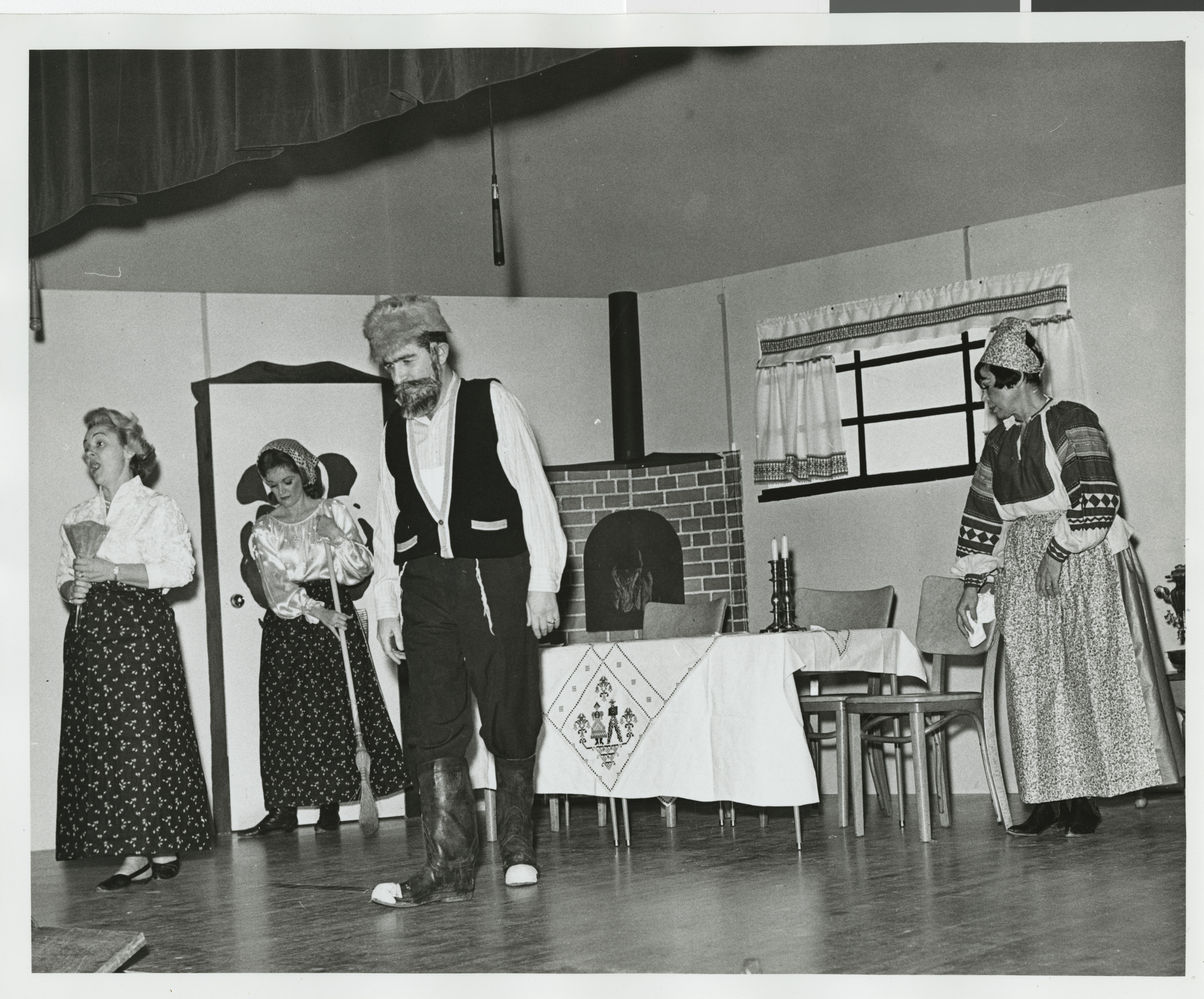Photograph of Mrs. Carl Cohen birthday party, January 15, 1967, Stage performance
