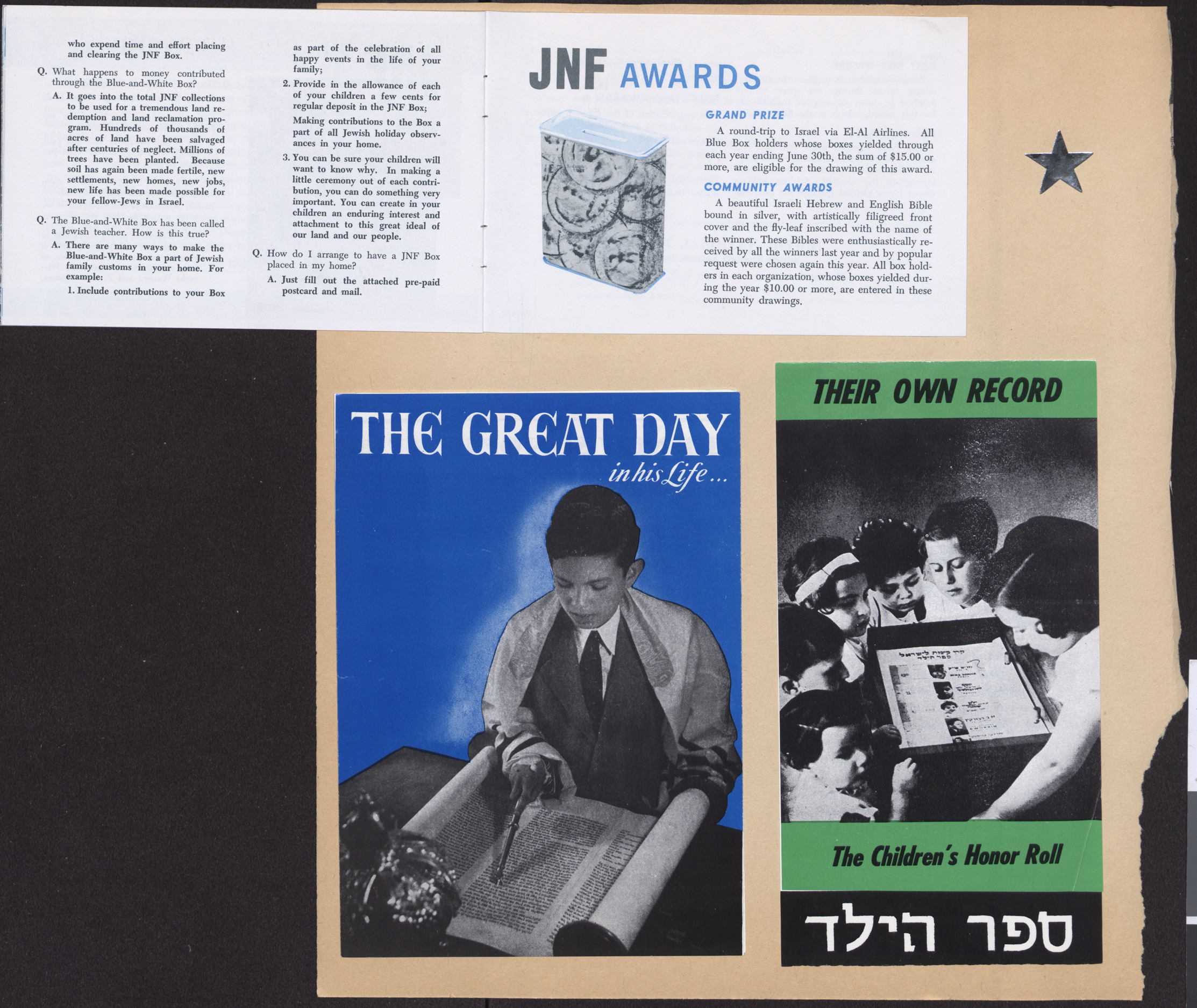 Pamphlet, The Box That Built a Nation, Jewish National Fund, pages 11-12