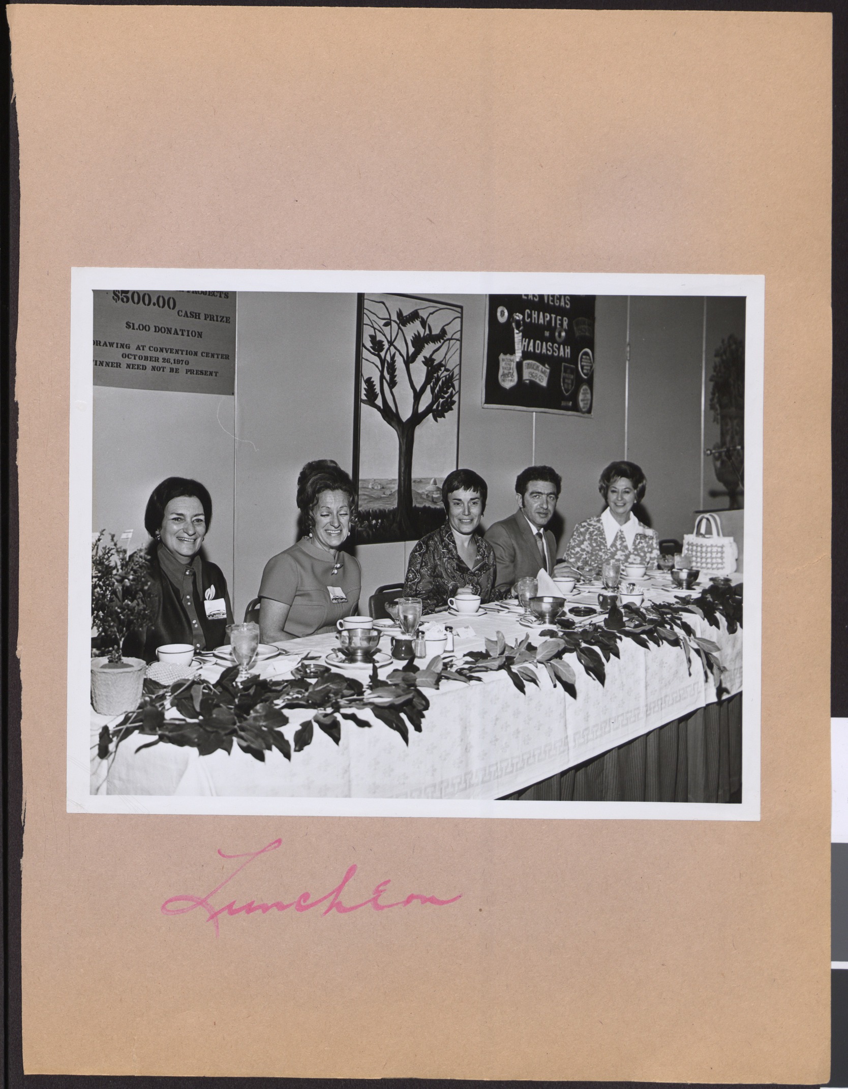 Photograph of Hadassah membership luncheon