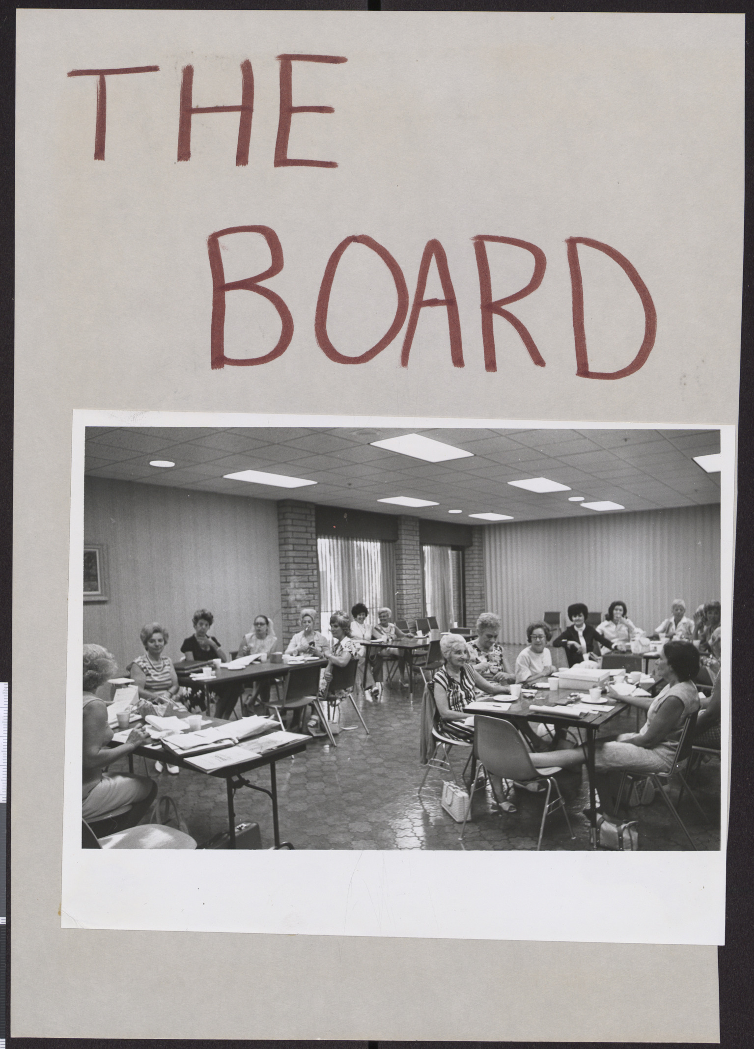 Inscription: The Board, and photograph of Hadassah members