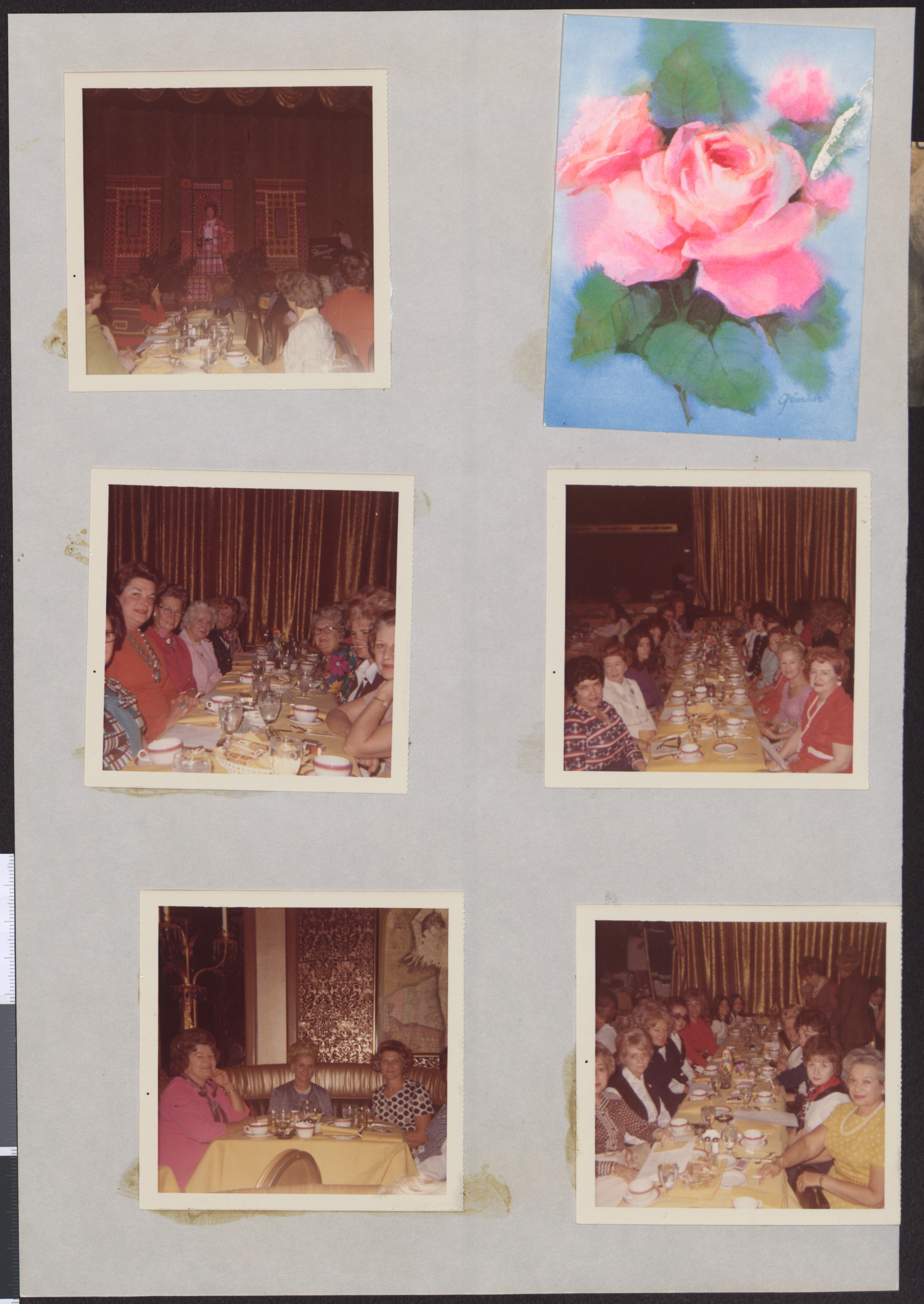 Photographs of Hadassah event, and greeting card