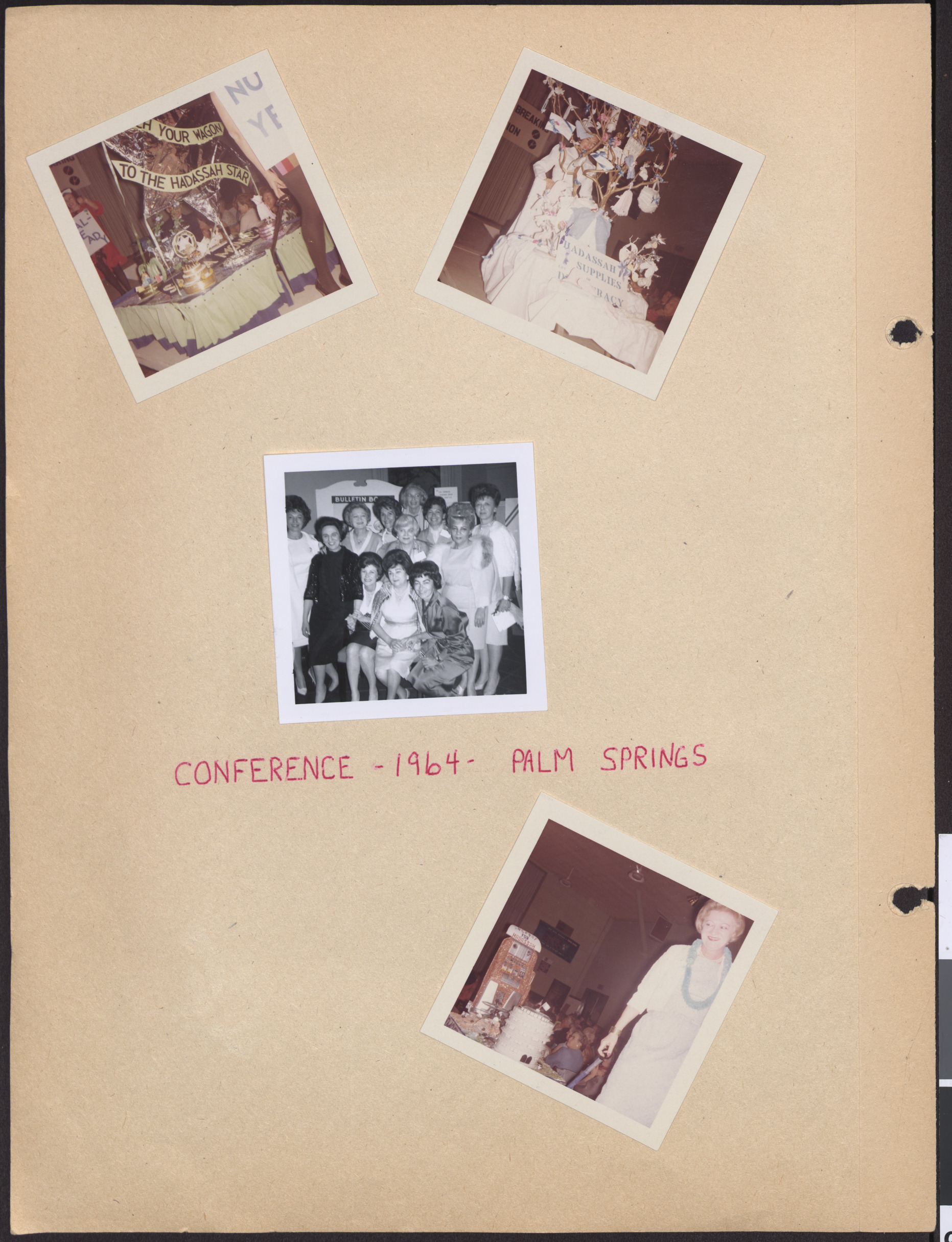 Photographs of Hadassah conference, Palm Springs, 1964