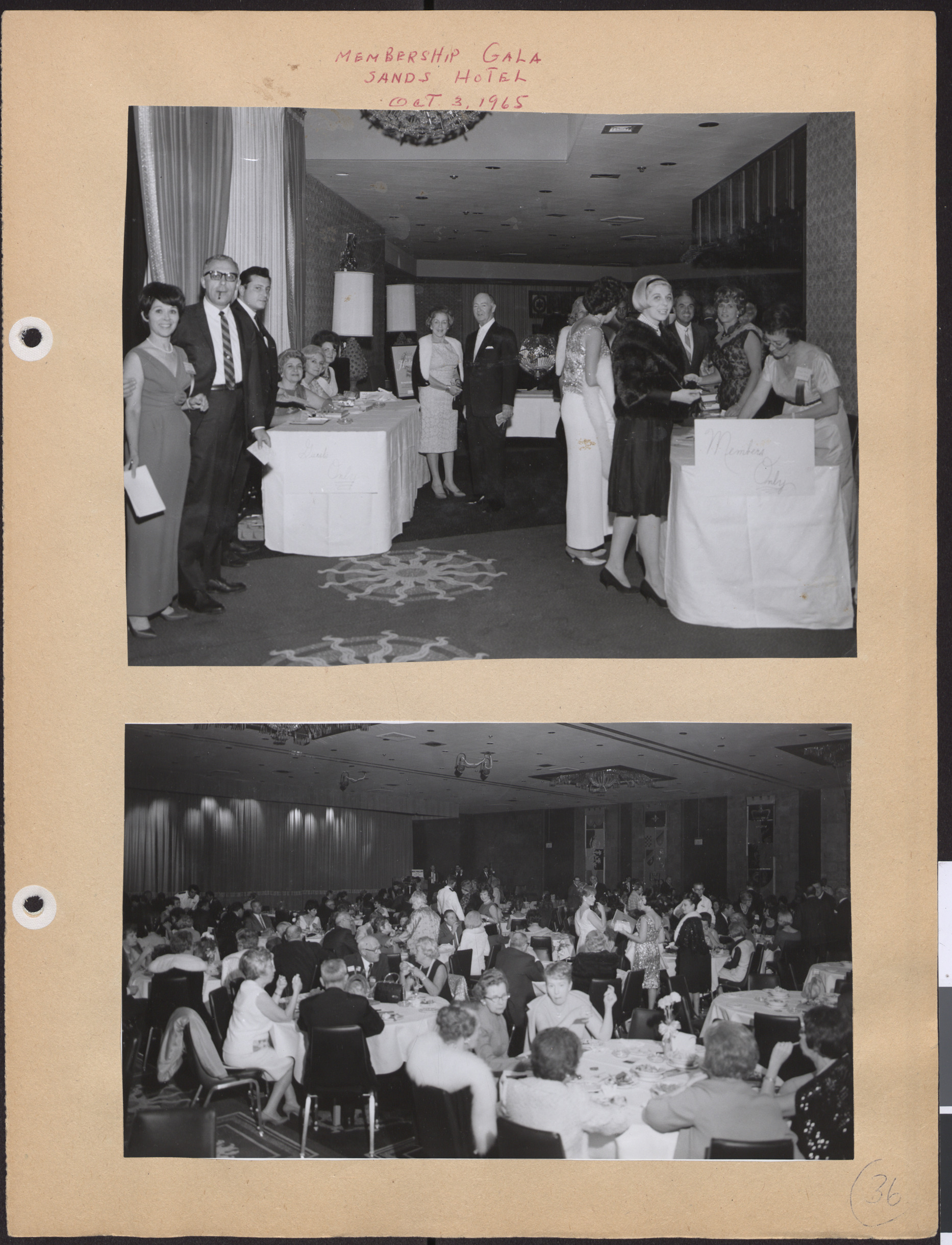 Photographs of Hadassah membership gala, October 3, 1965