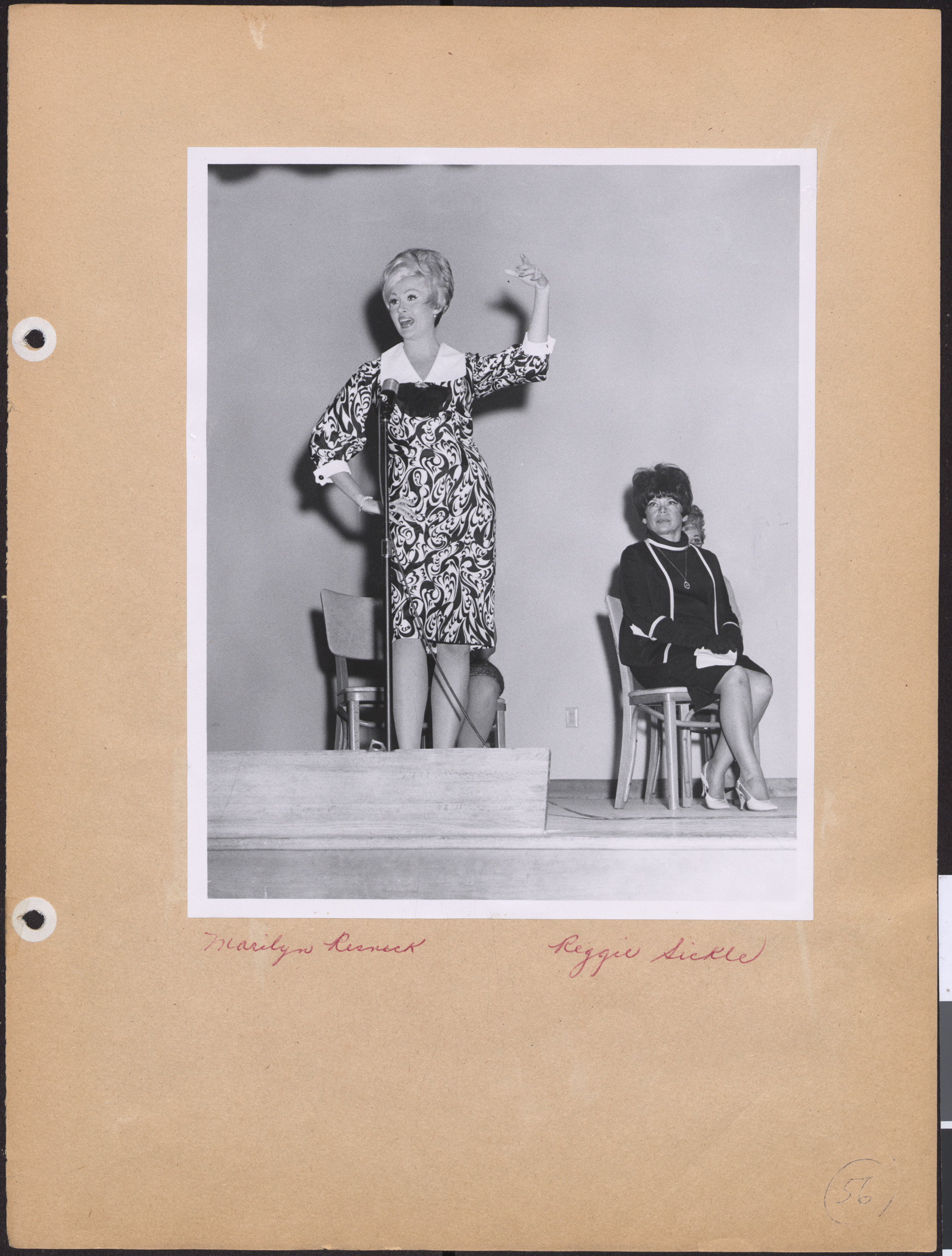 Photograph of Marilyn Resnick and Reggie Sickle