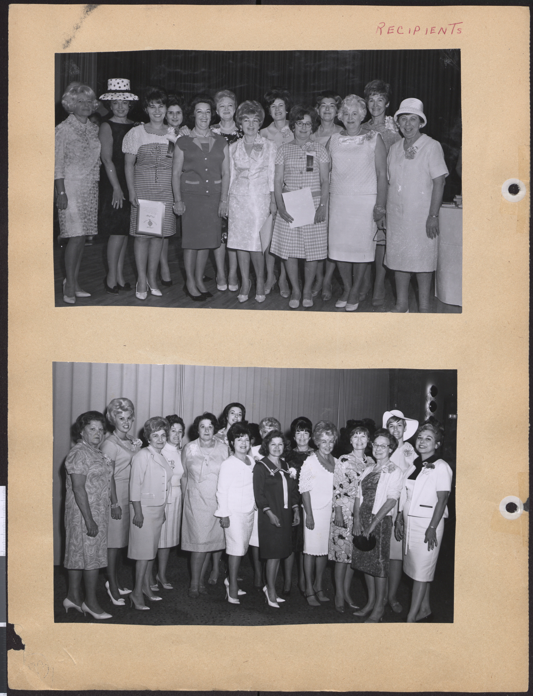 Photographs of Hadassah's Second Donor Luncheon Service Award Recipients, May 16, 1966