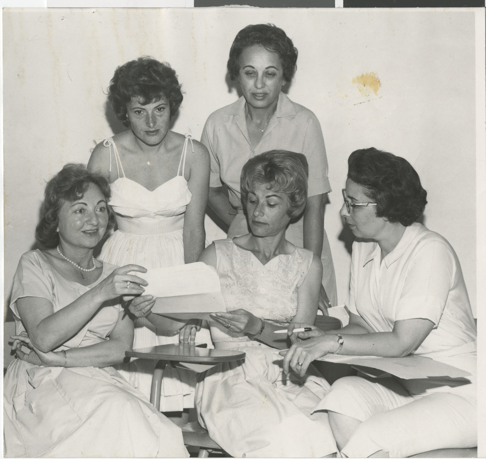 Photograph of women associated with B'nai B'rith, circa 1965