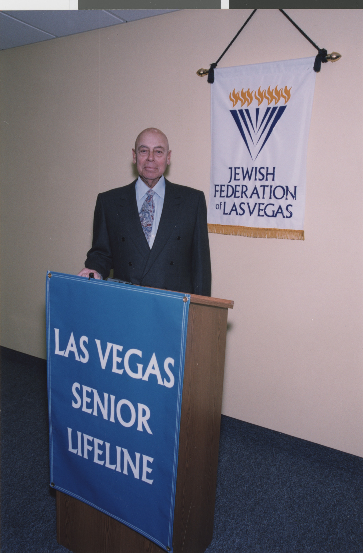 Photograph of Neil Galatz at Las Vegas Senior Lifeline, undated