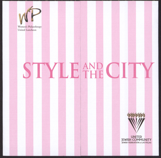 Invitation to Style and the City event held by the Women's Philanthropy division, United Jewish Community/Jewish Federation of Las Vegas, January 18, 2007, cover