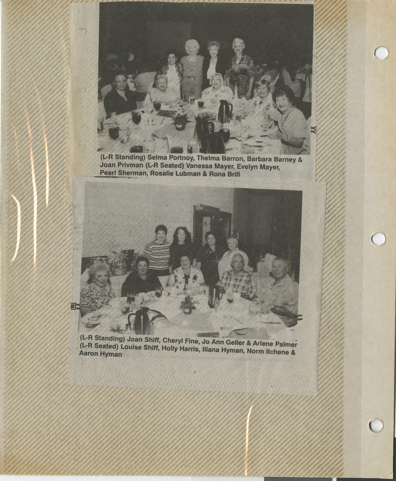Newspaper clipping for Hadassah event, publication and date unknown