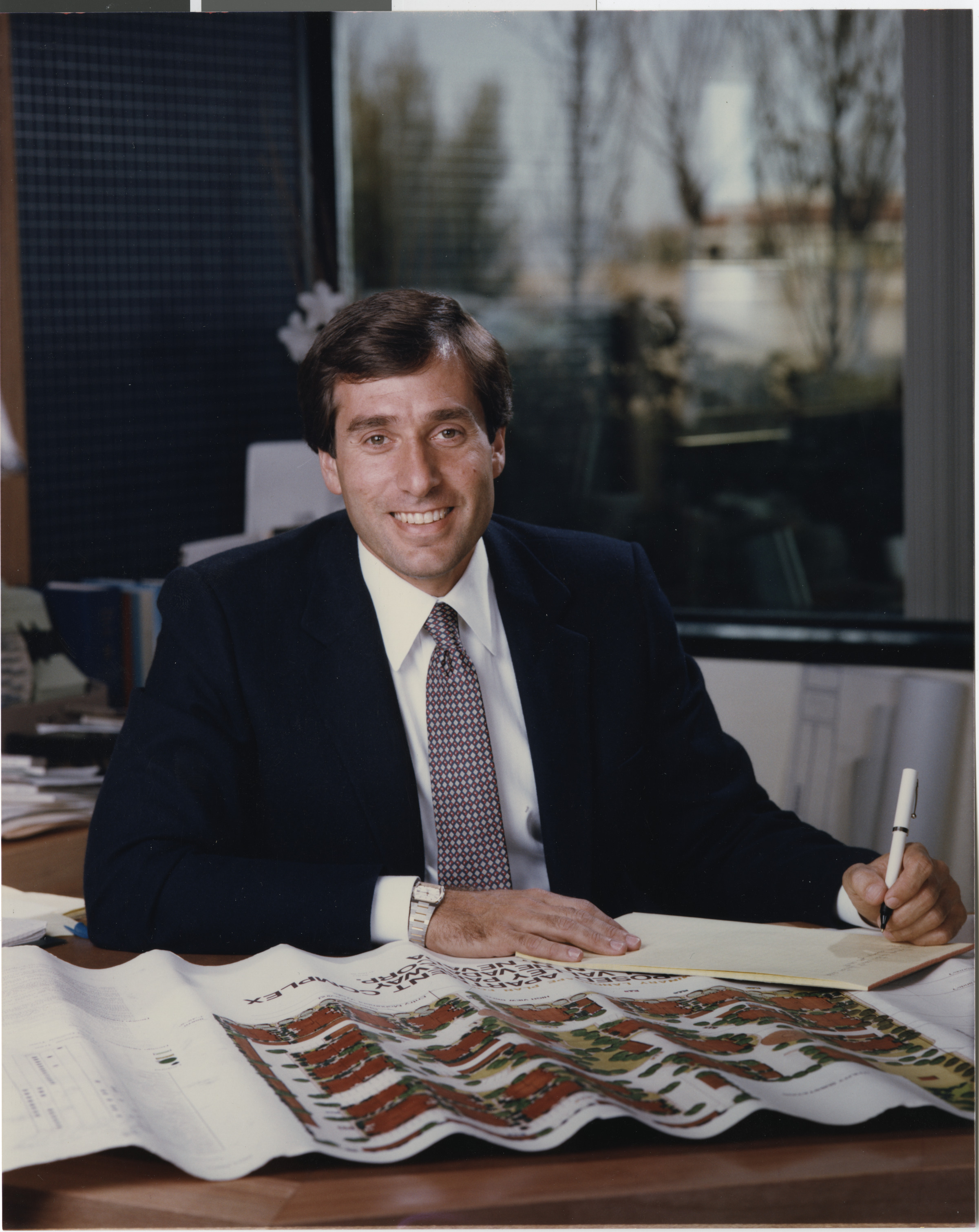 Portrait photograph of Mark Fine, 1980