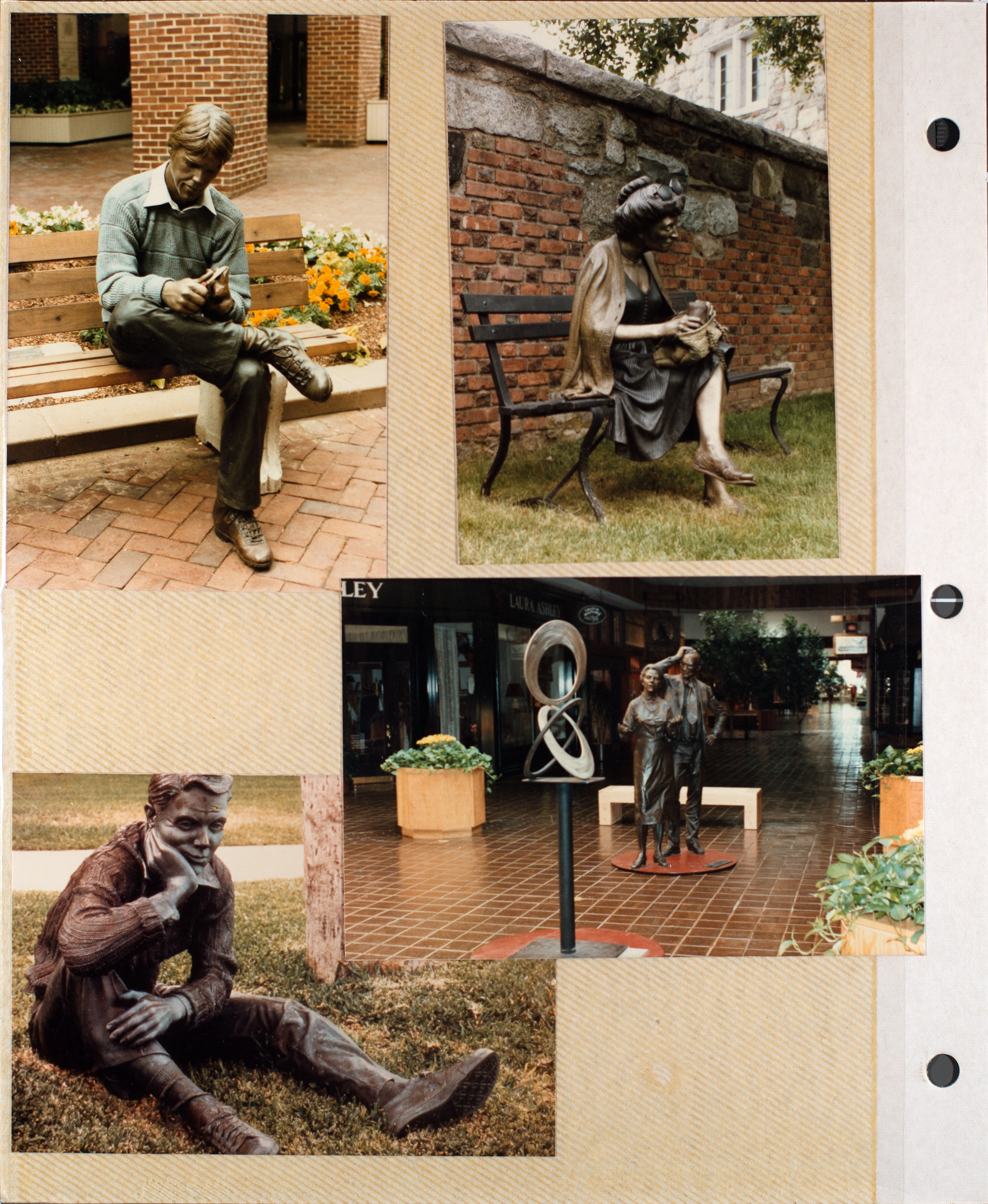 Photographs of sculptures in Green Valley