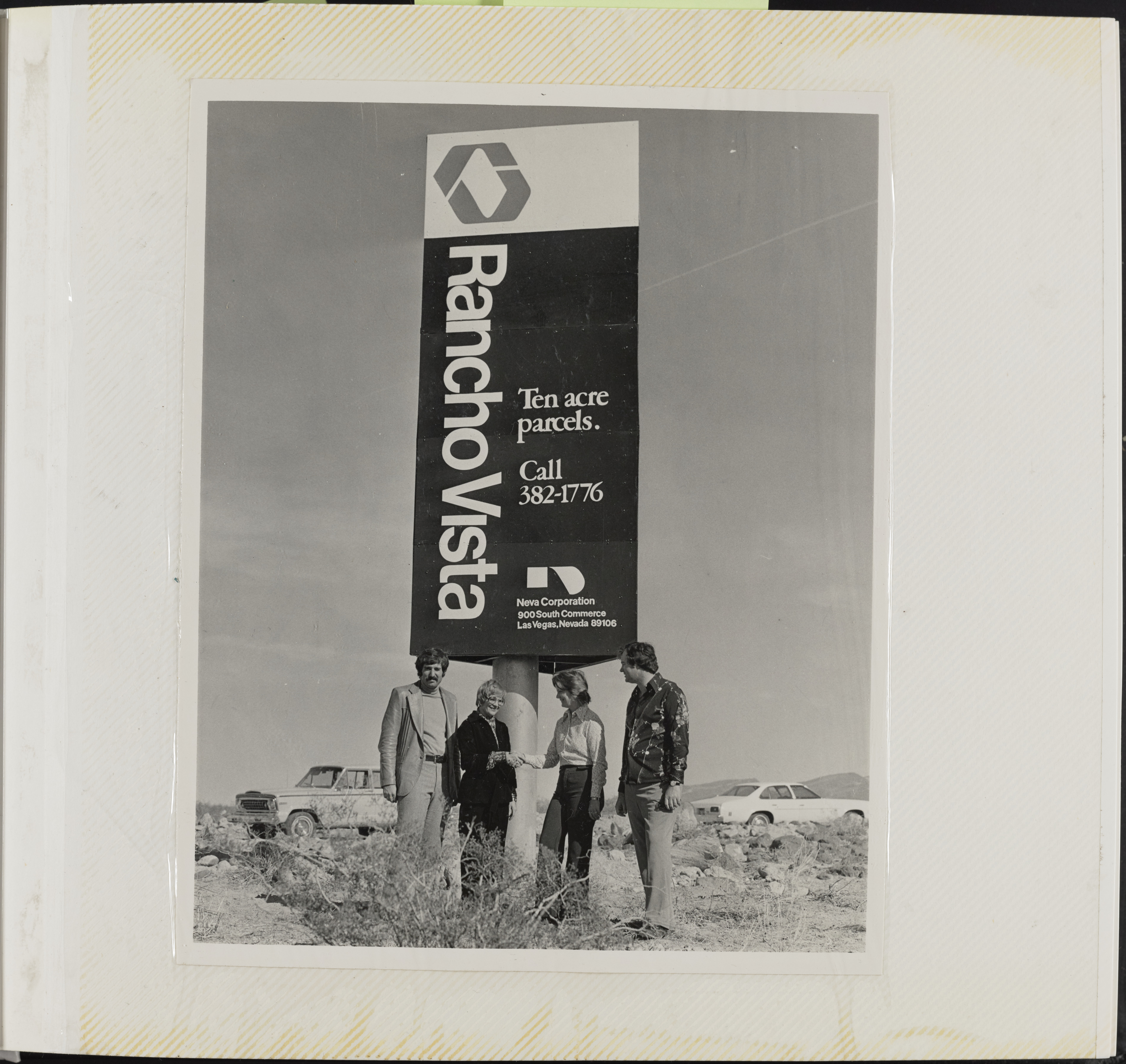 Photograph of Rancho Vista sales sign